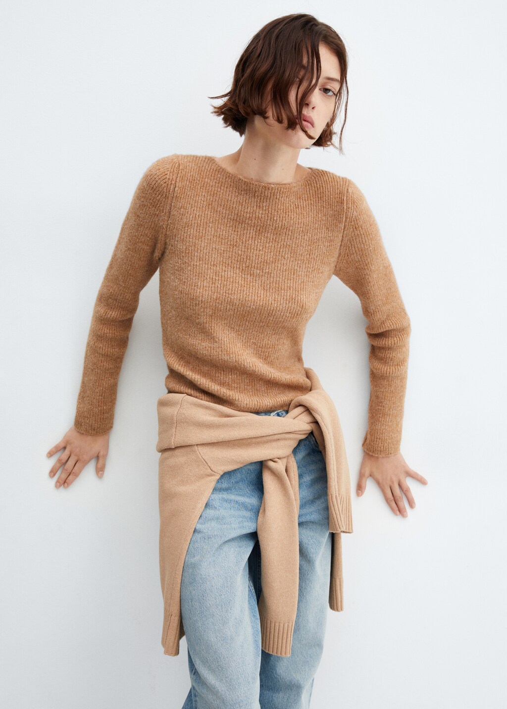 Pull en maille femme sale