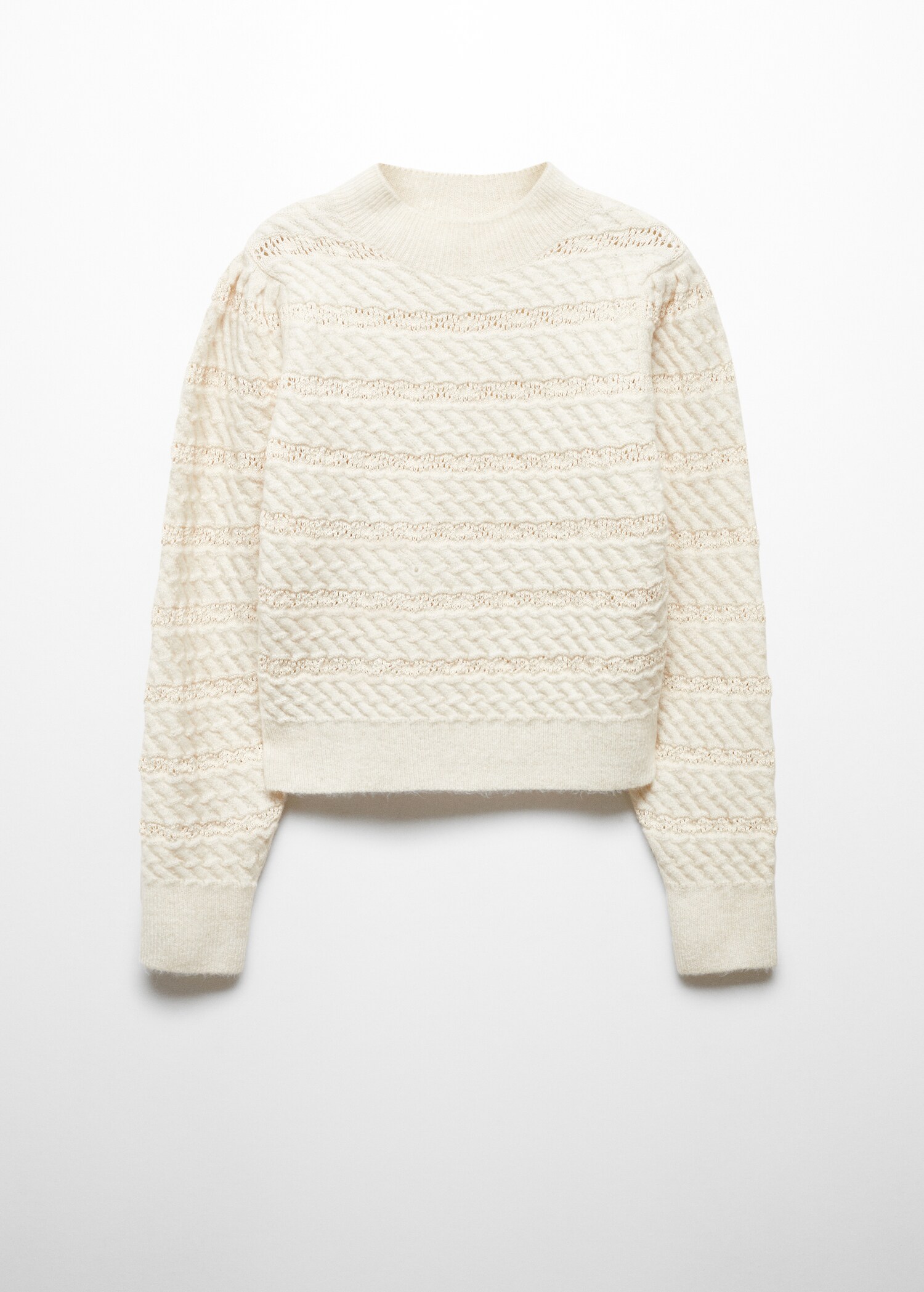 Knitted braided sweater - Article without model