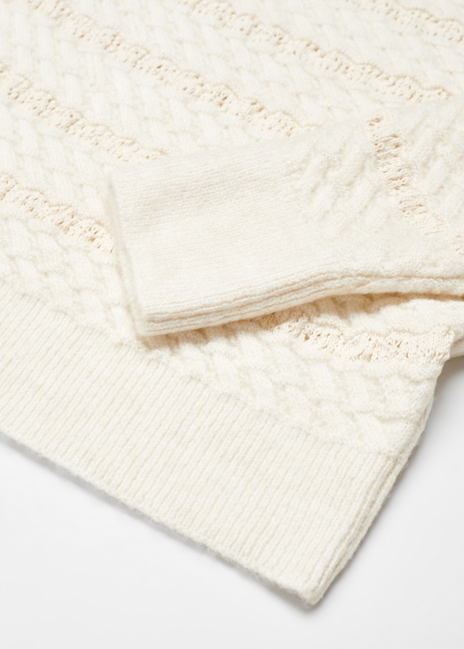 Knitted braided sweater - Details of the article 8