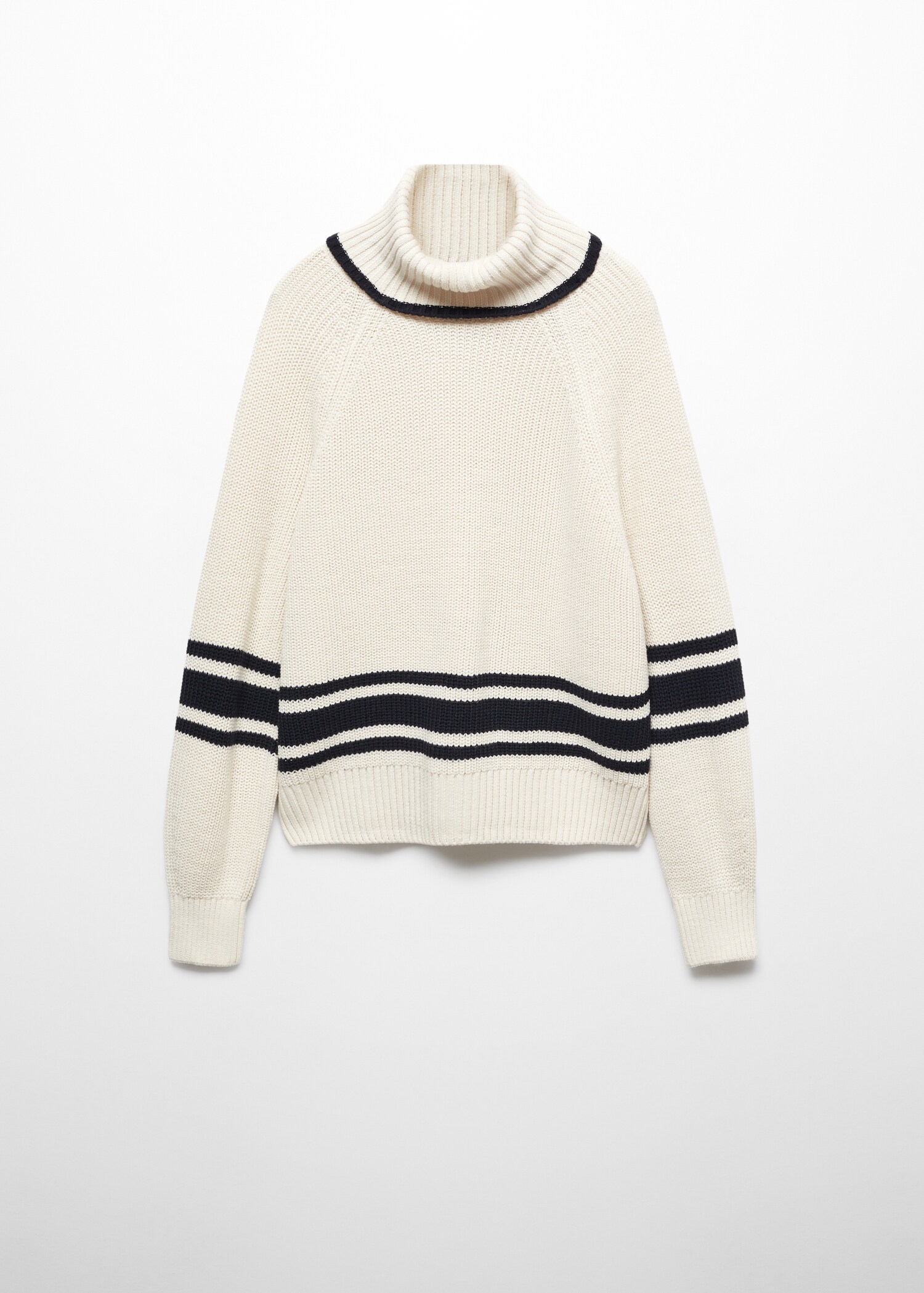 Jersey rayas cuello vuelto - Artículo sin modelo