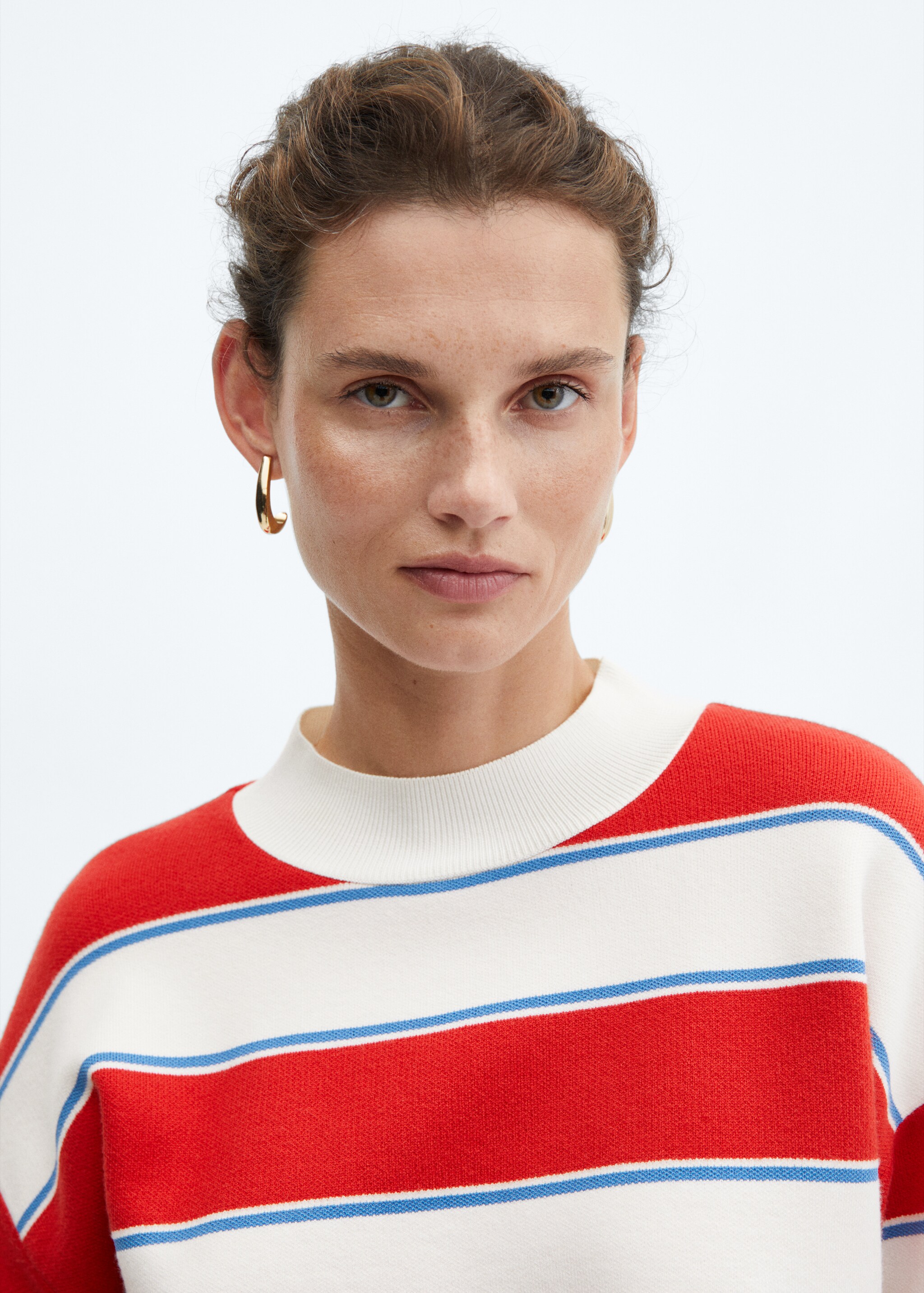Wide-striped sweater - Details of the article 1