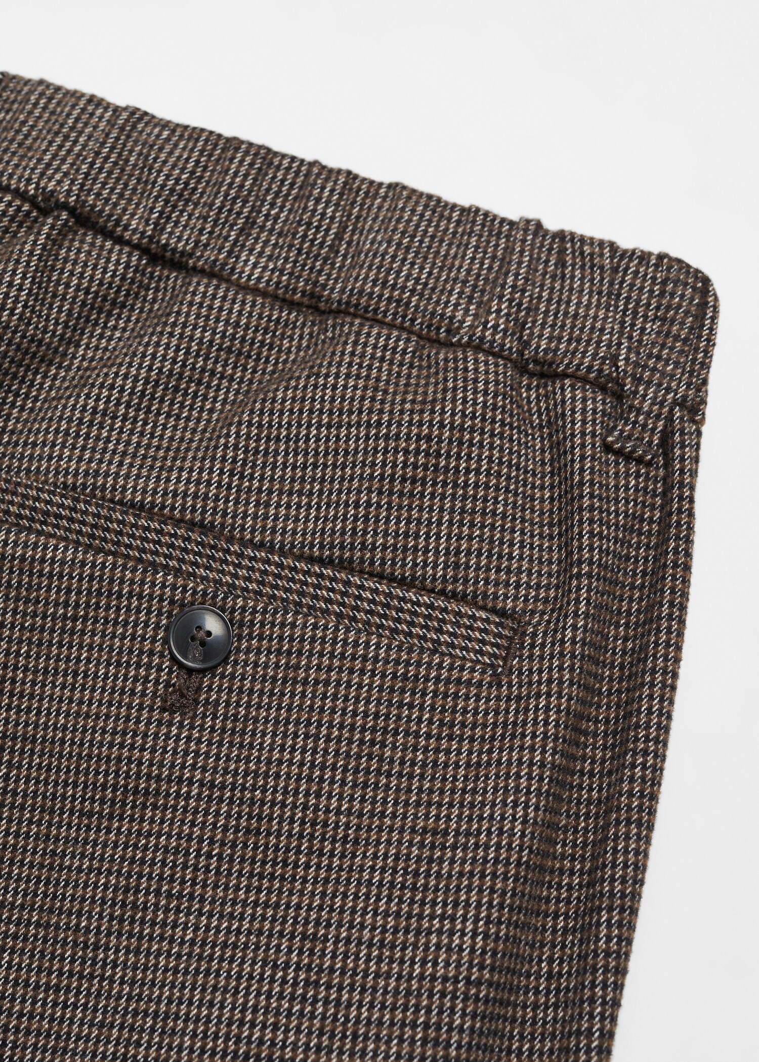 Pantalón slim fit algodón micro pata de gallo - Detalle del artículo 8
