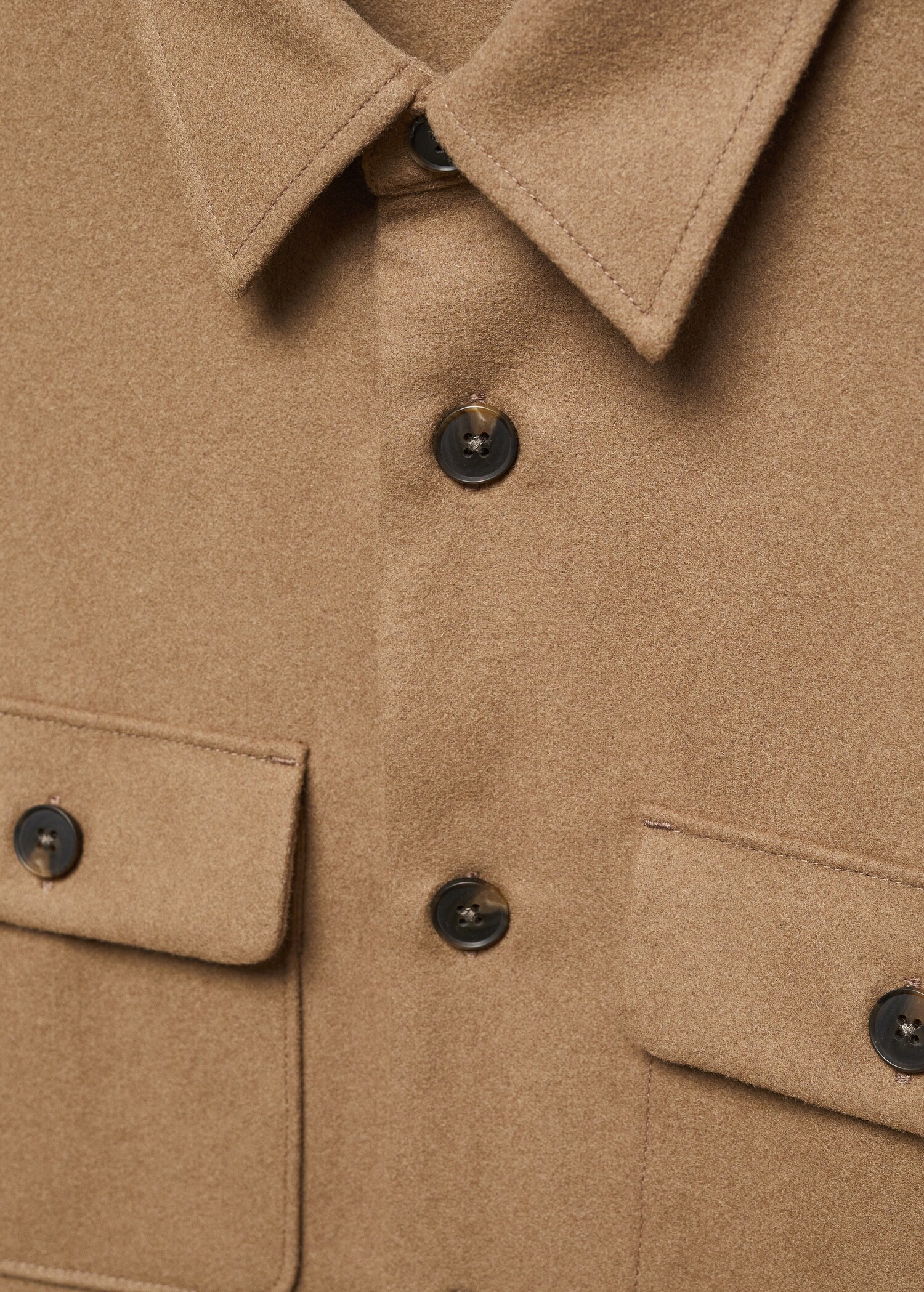 Sobrecamisa lana bolsillos - Detalle del artículo 8