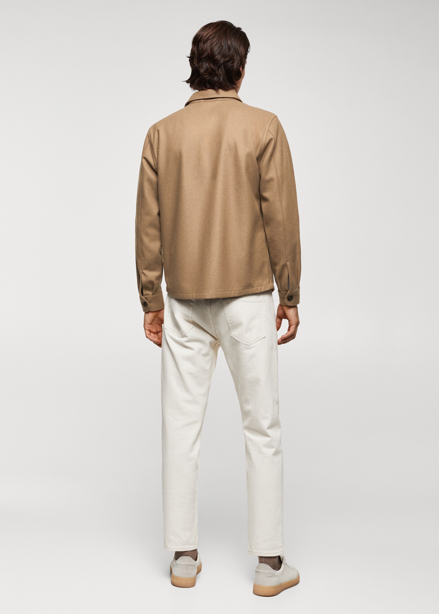 Sobrecamisa lana bolsillos - Reverso del artículo