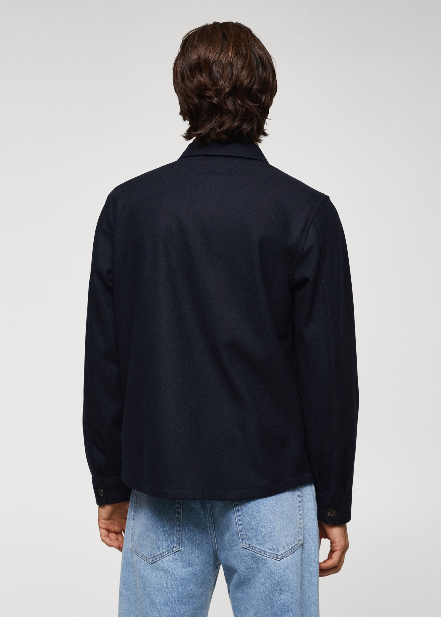 Sobrecamisa lana bolsillos - Reverso del artículo