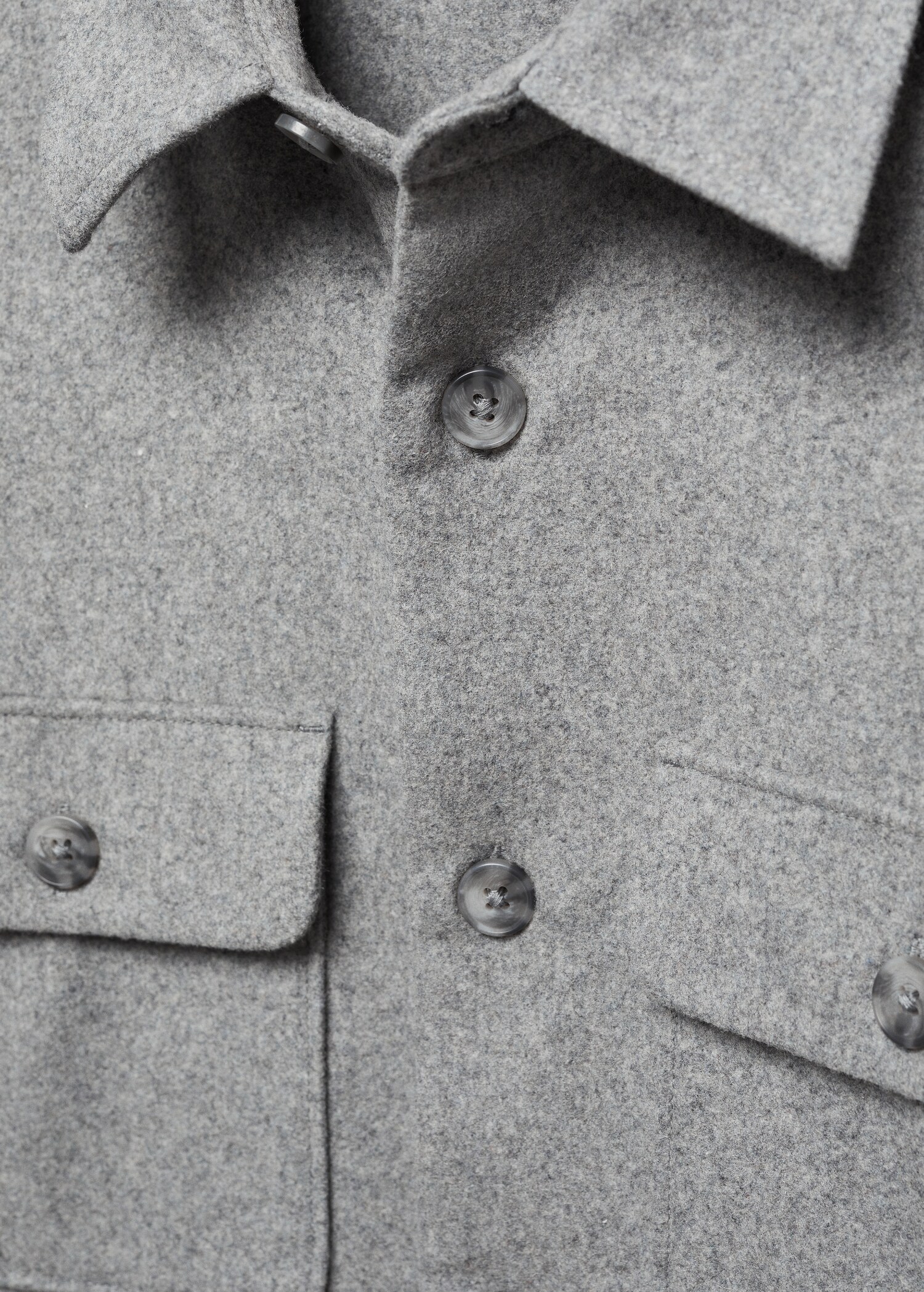 Sobrecamisa lana bolsillos - Detalle del artículo 8
