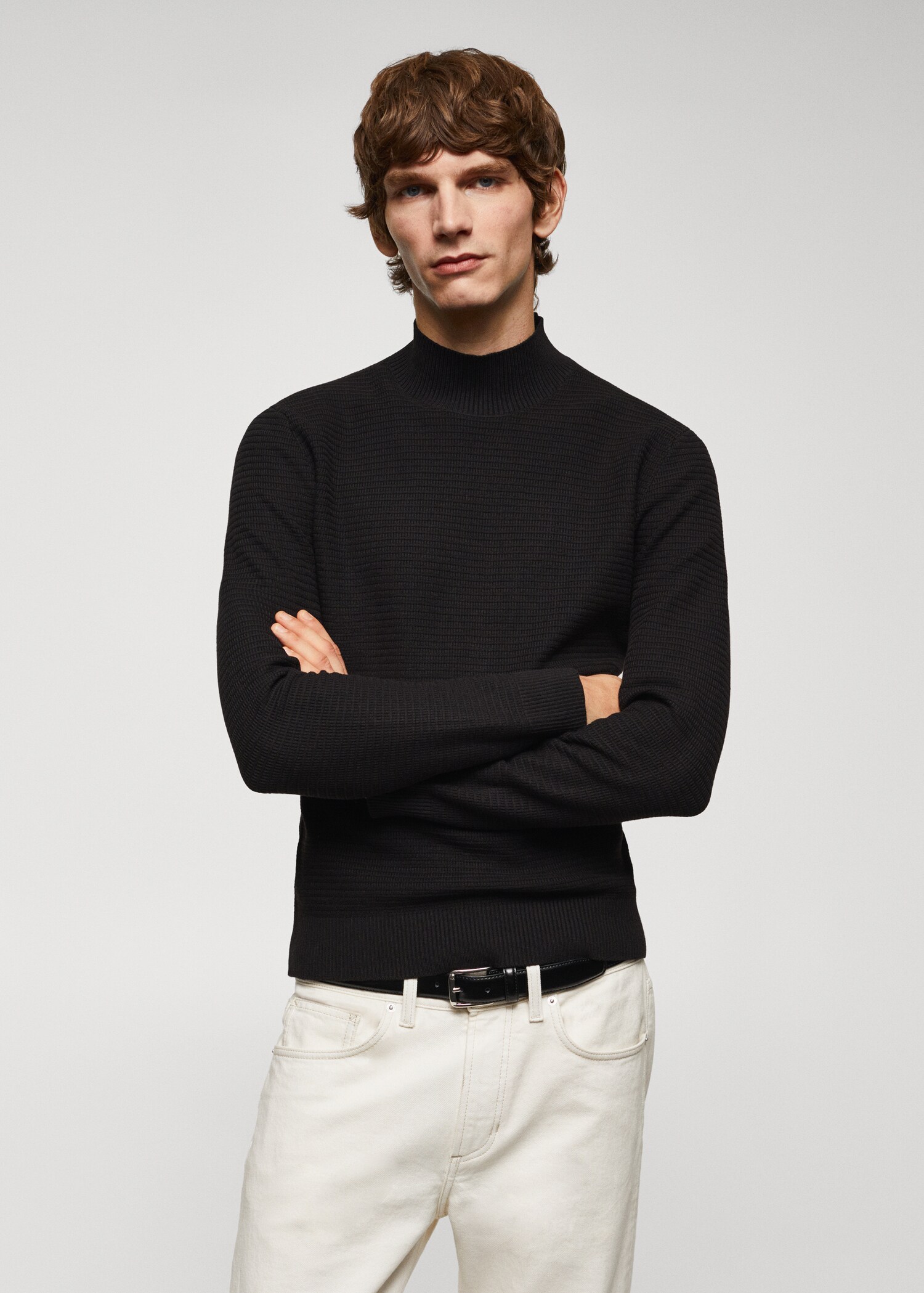 Jersey cuello perkins estructura - Plano medio
