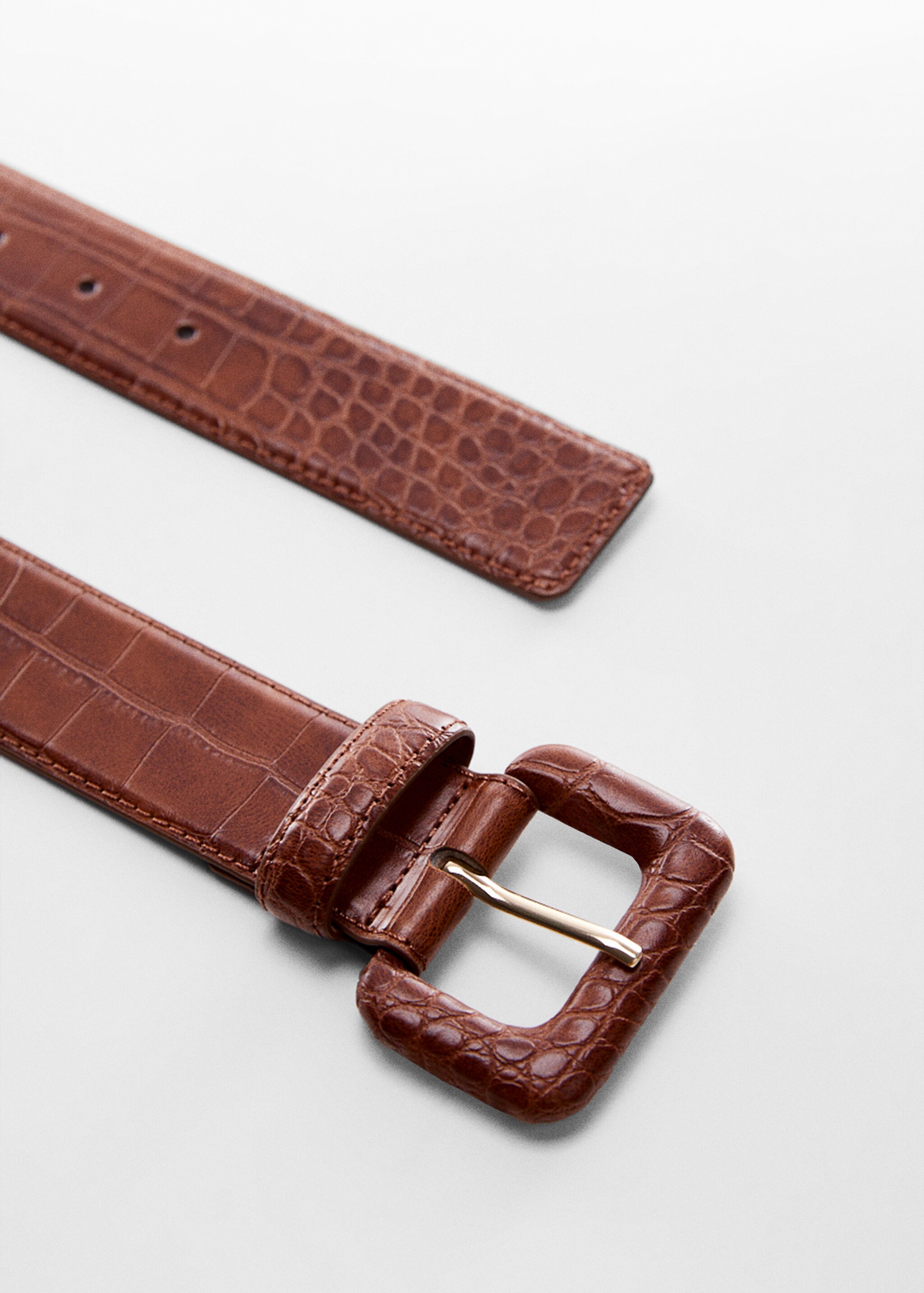 Animal print effect belt - Details of the article 1