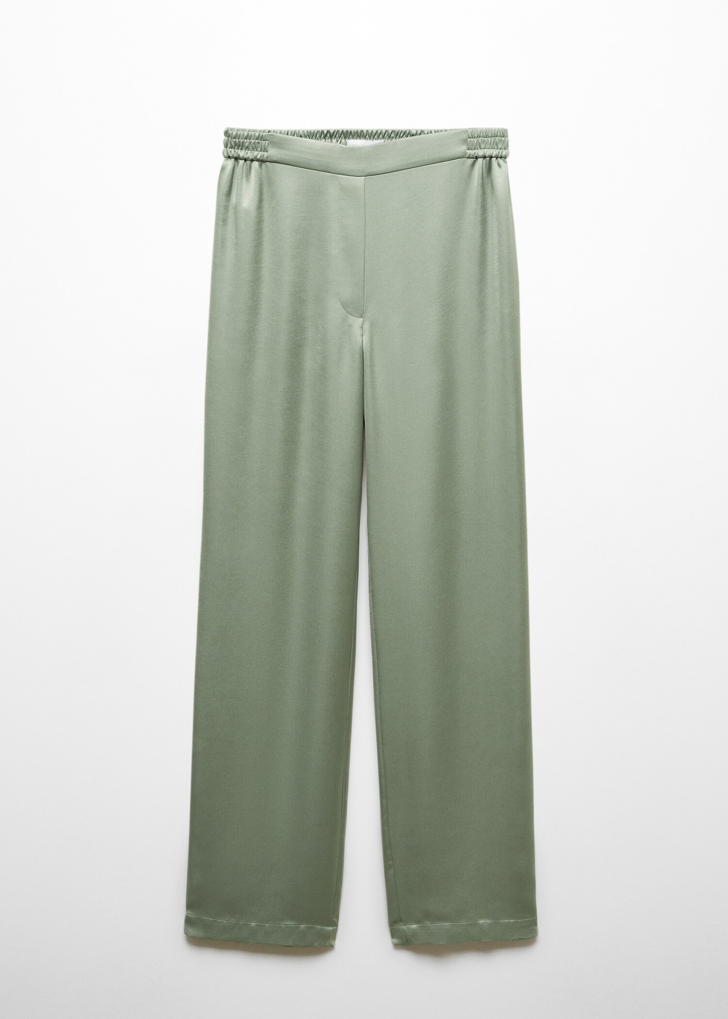 Satin pants with elastic waist - Article without model