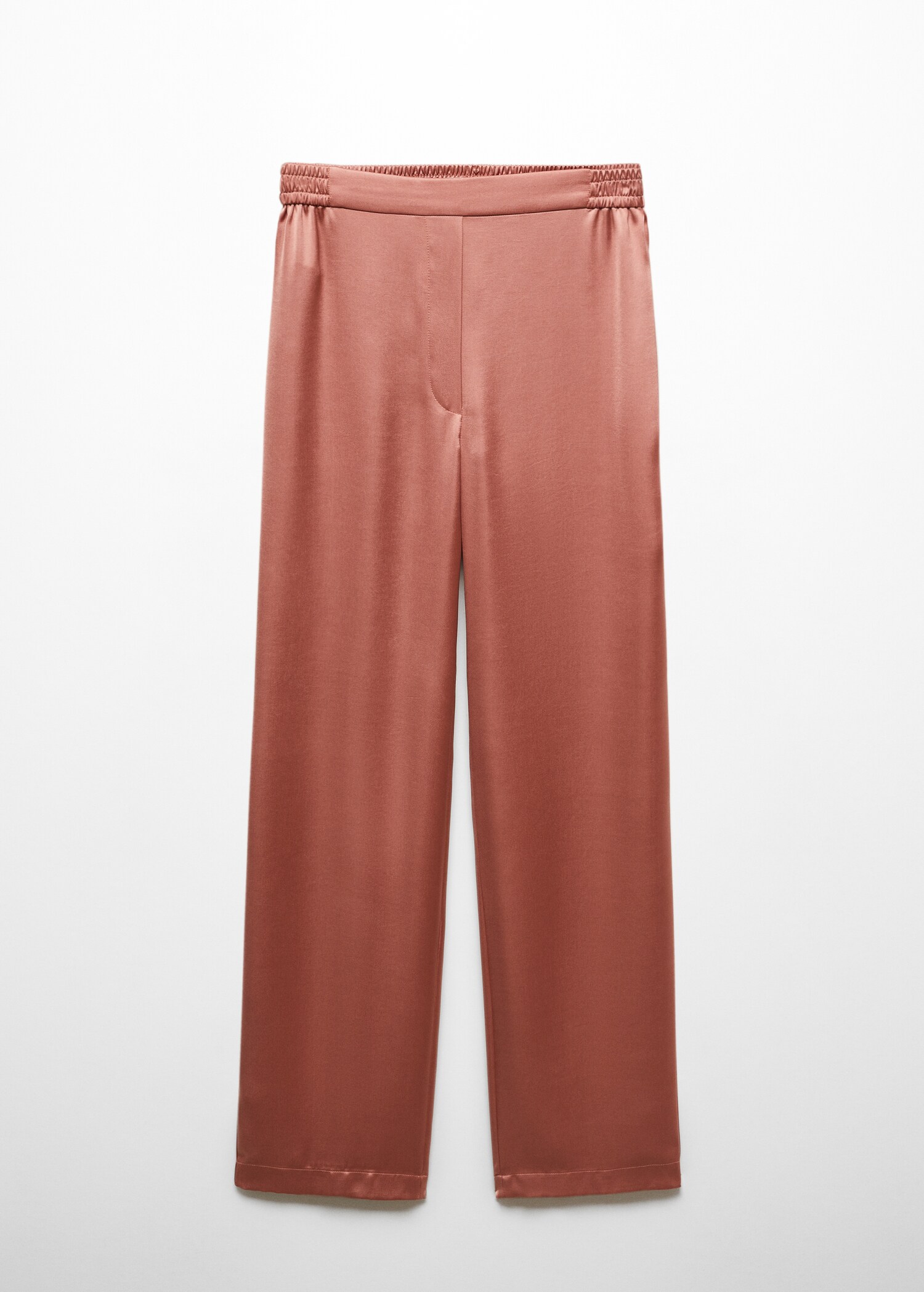 Satin pants with elastic waist - Article without model