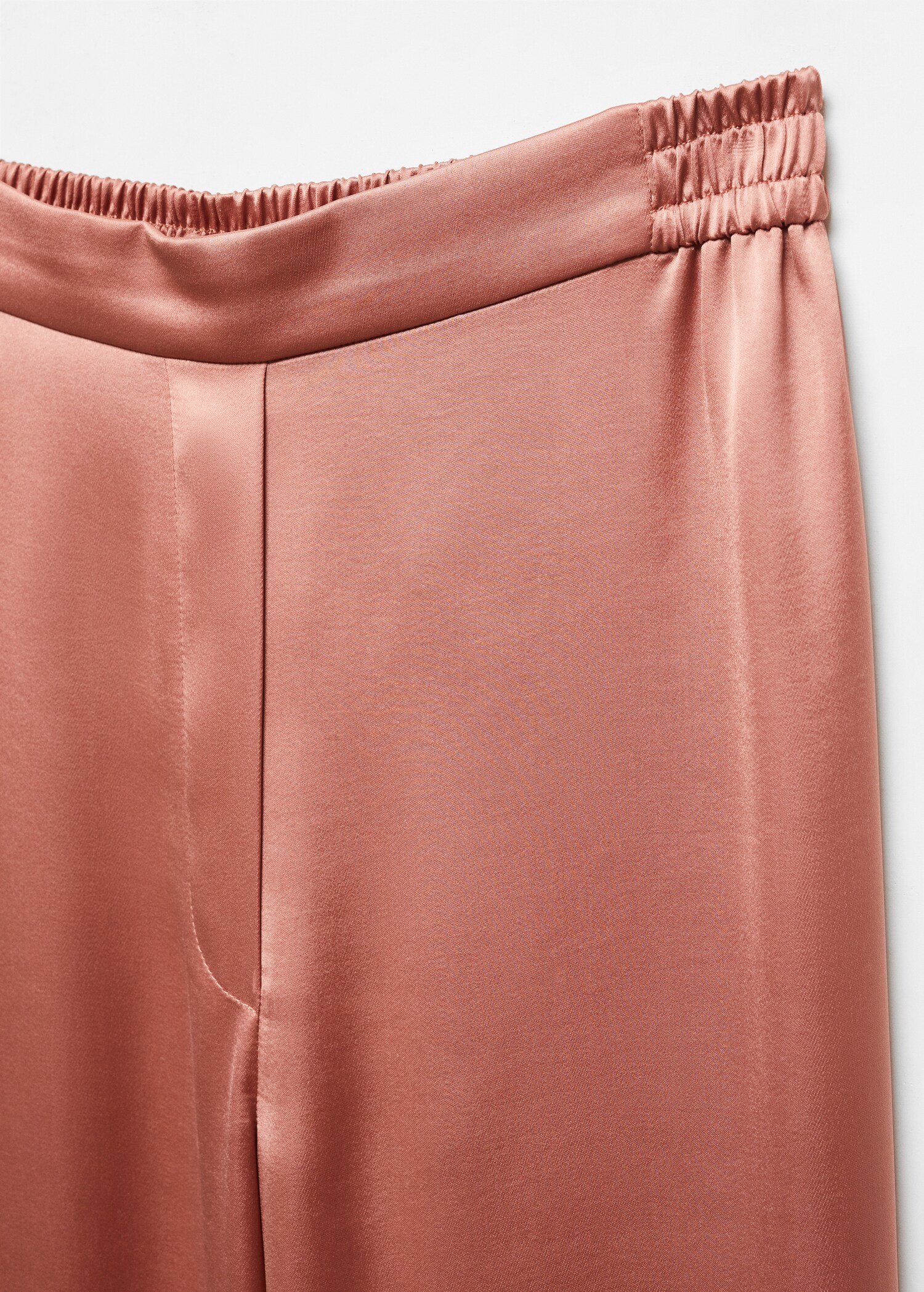 Satin pants with elastic waist - Details of the article 8