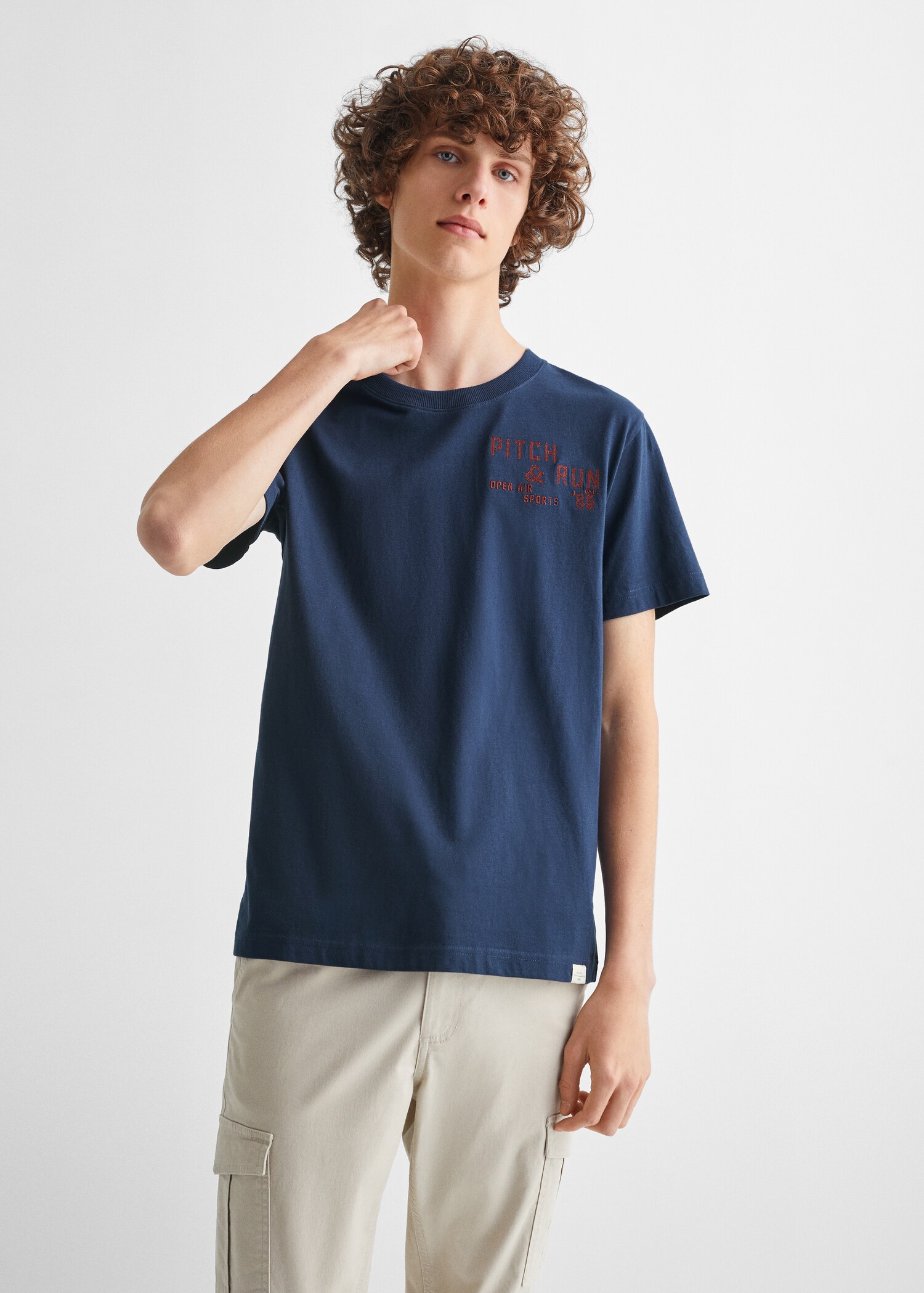 T-shirt coton message - Plan moyen