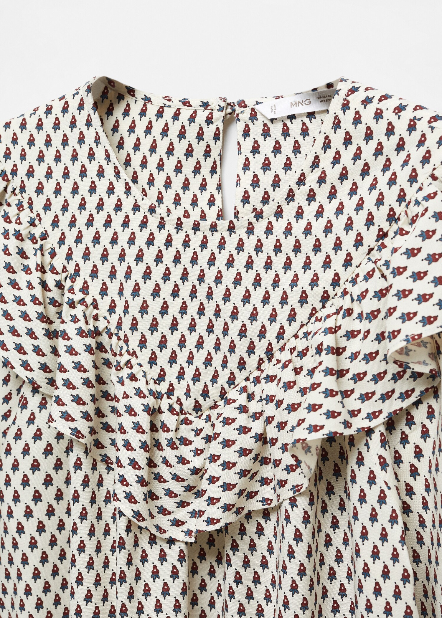 Ruffles printed blouse - Details of the article 8