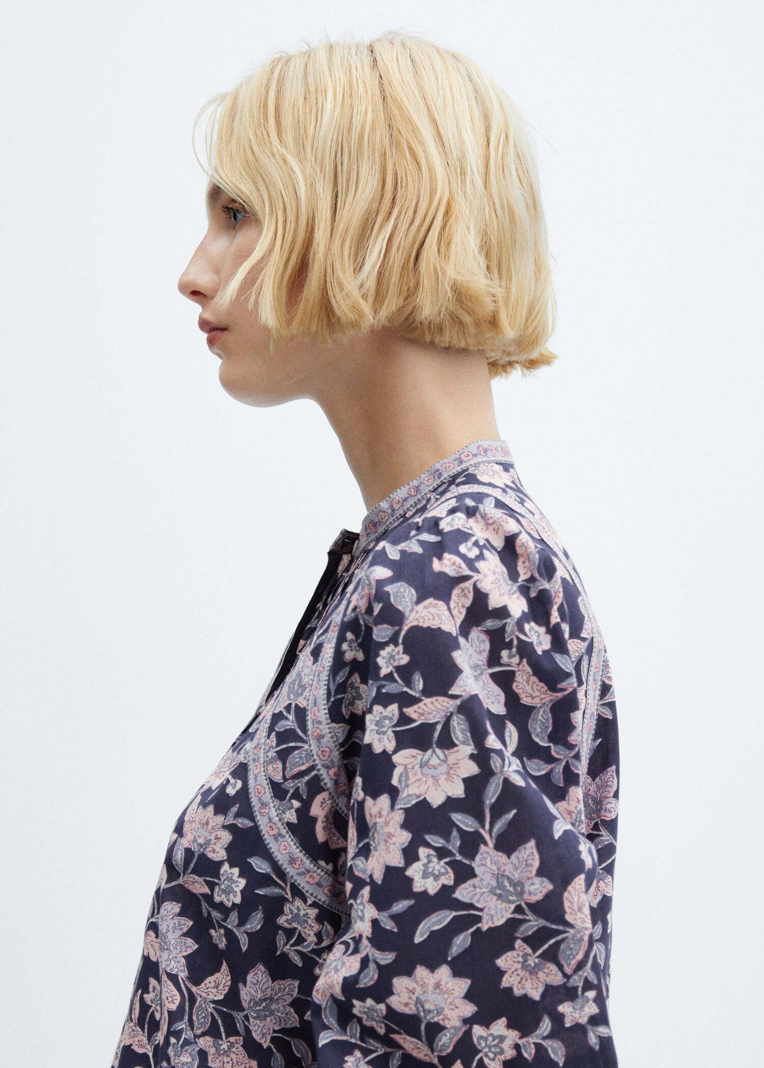 Blusa algodón estampado flores - Detalle del artículo 1