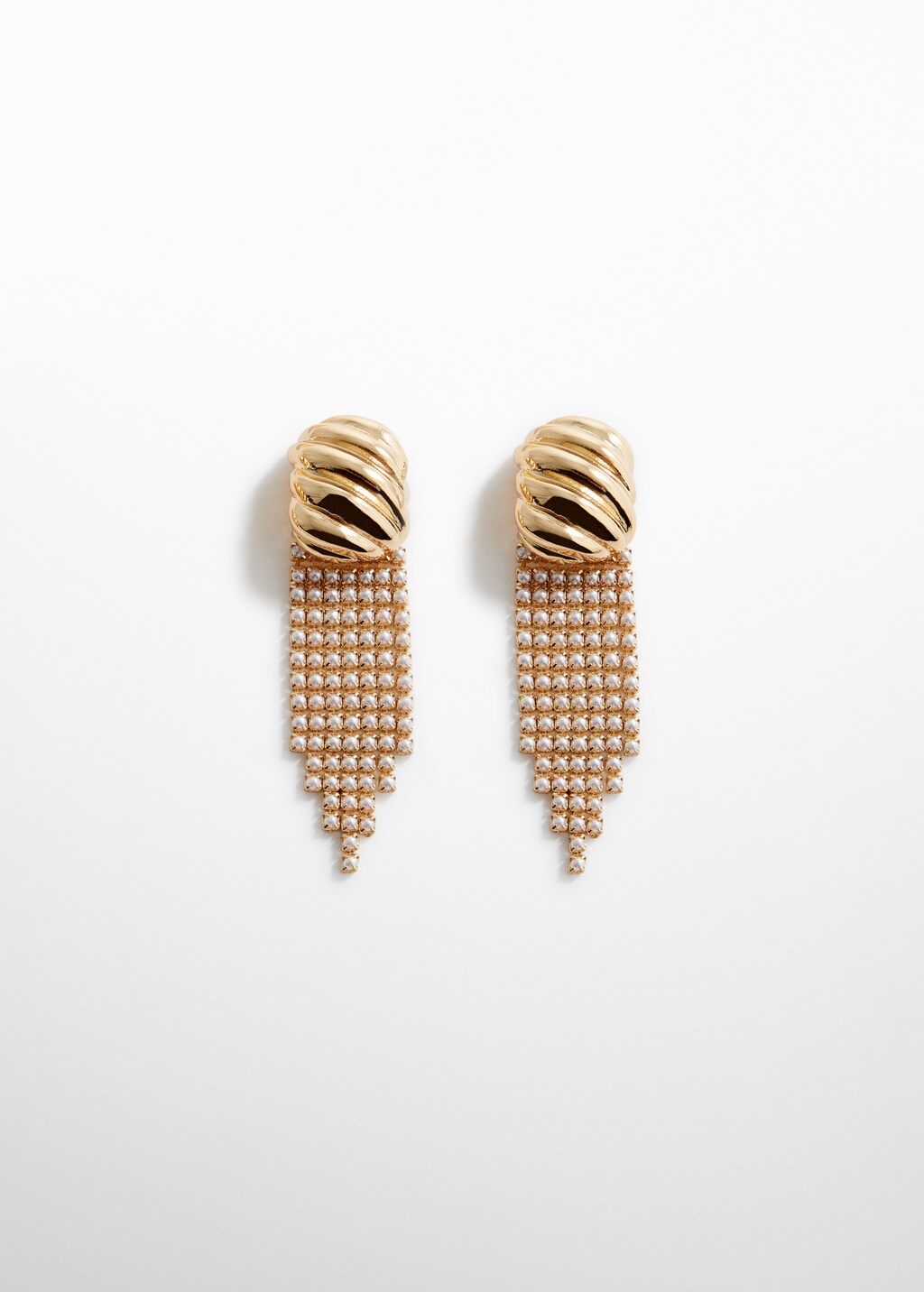Mango pearl earrings best sale