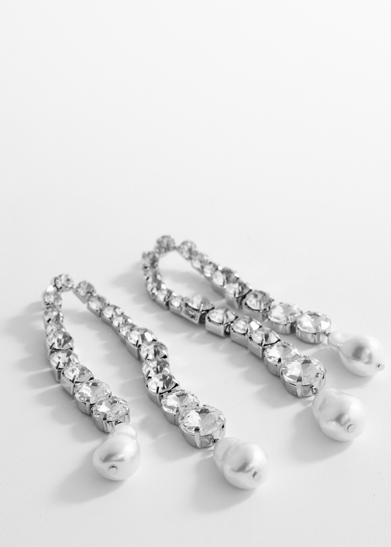 Pendant crystals earrings - Medium plane