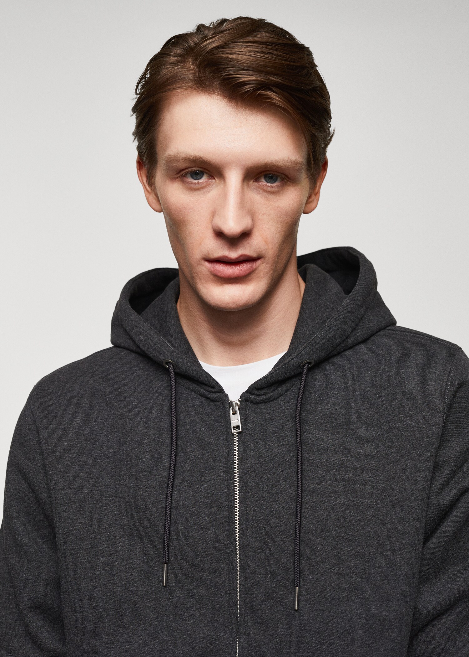 Sudadera algodón capucha cremallera - Detalle del artículo 1