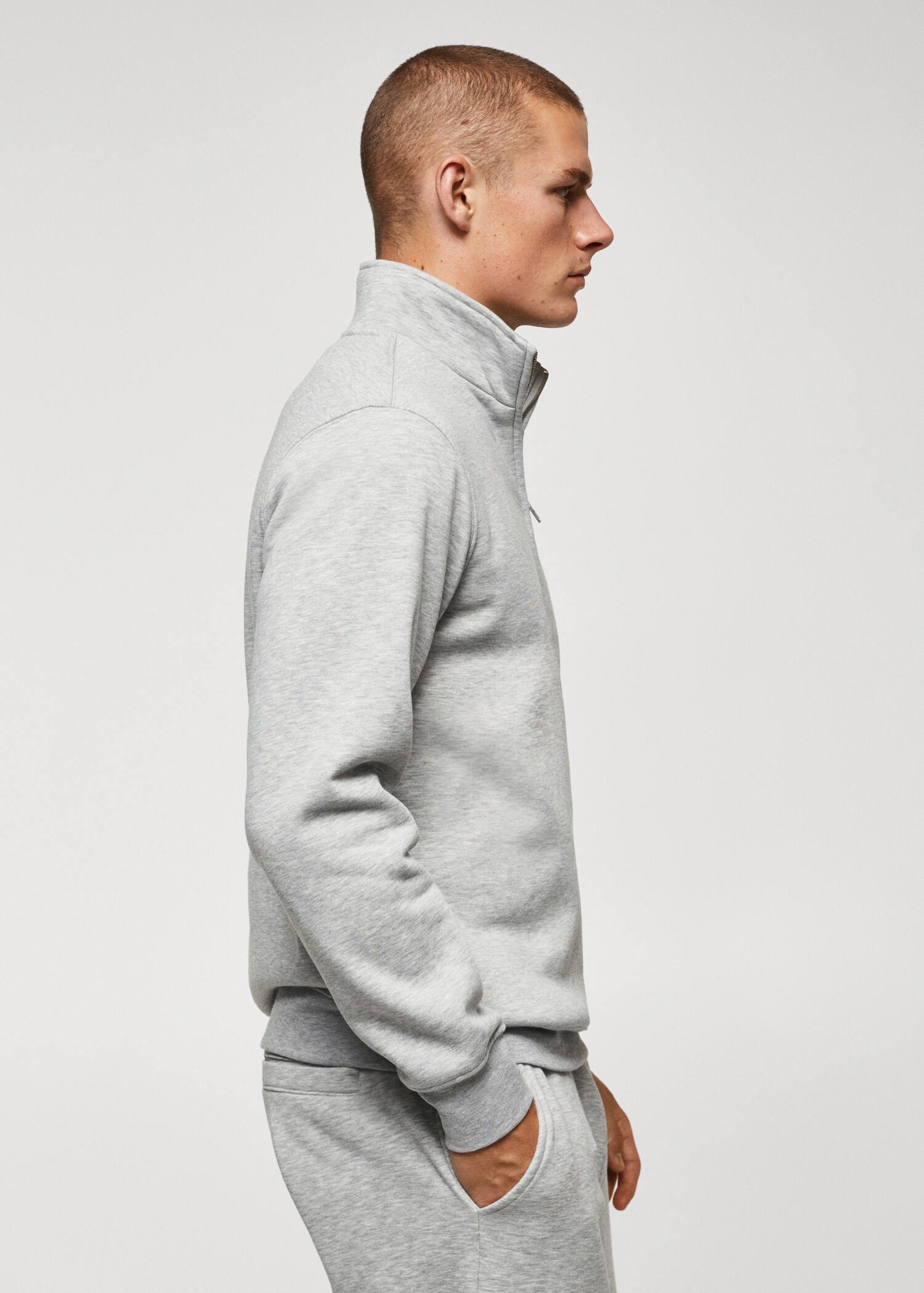 Sweat-shirt coton col zippé - Détail de l'article 2