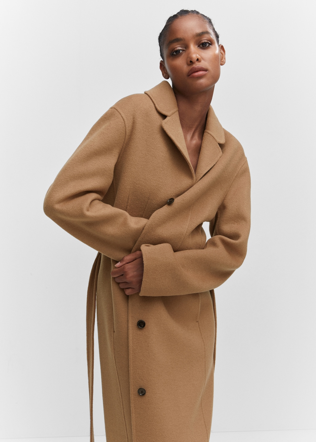 Handmade oversized wool coat