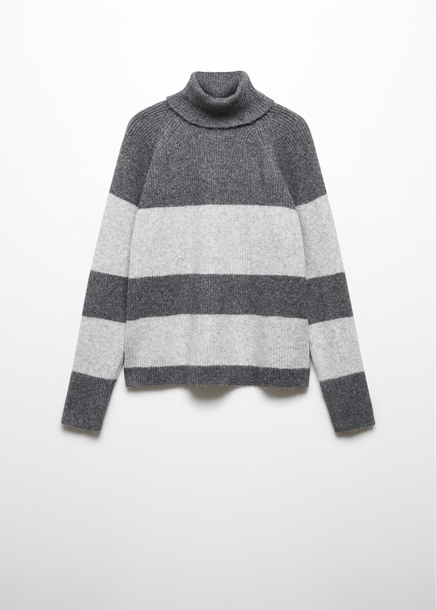 Pullover righe collo alto - Articolo senza modello