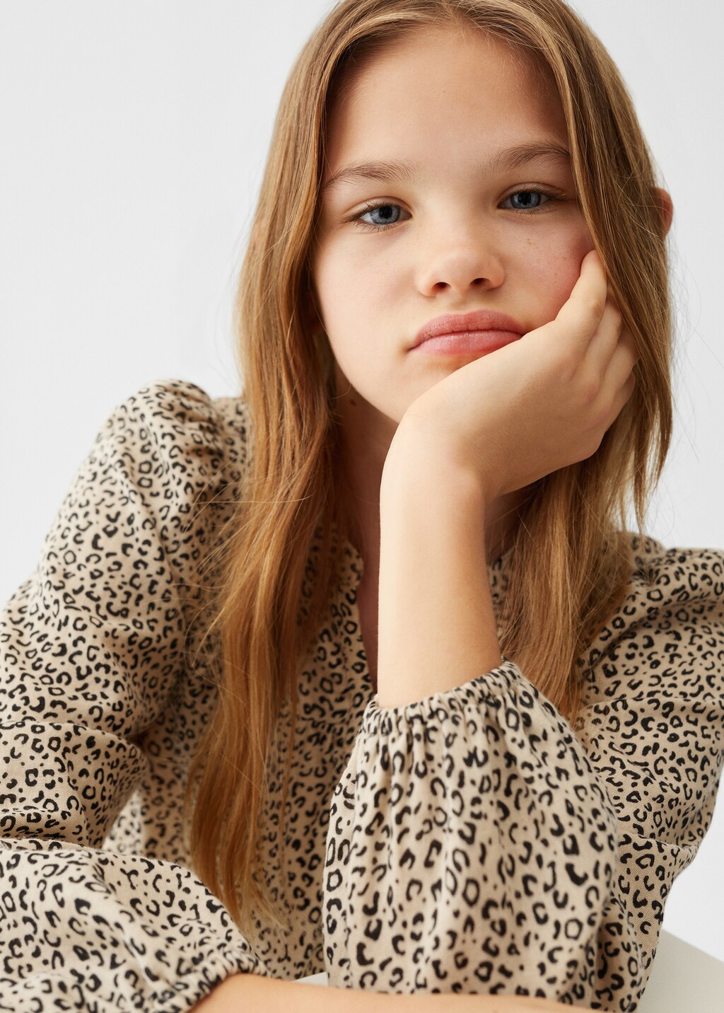 Blouse en imprime leopard