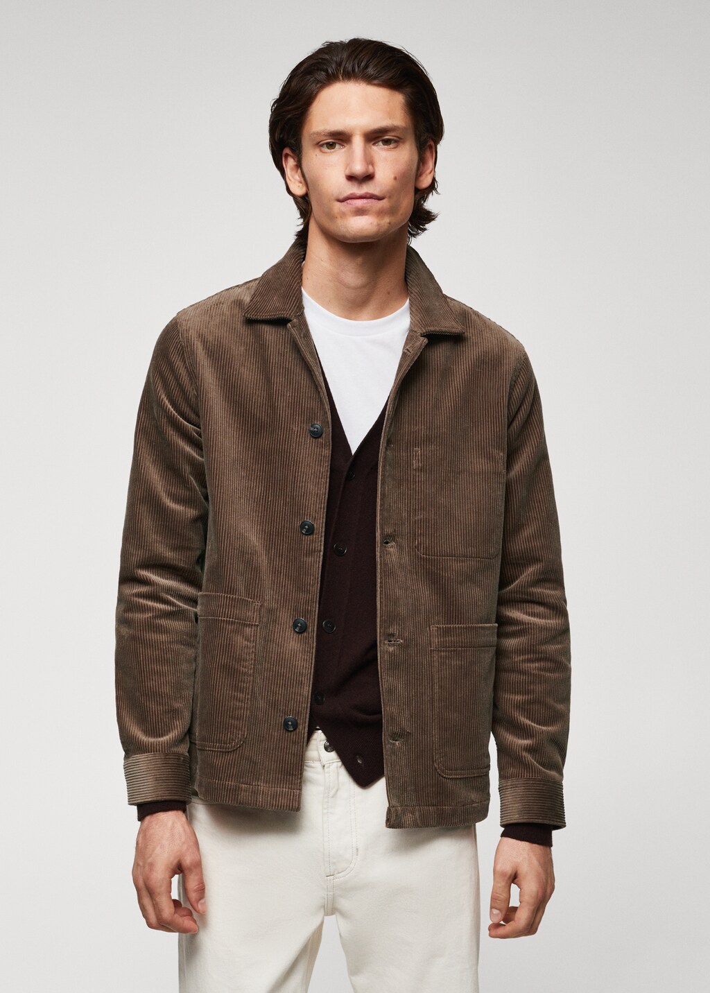 Surchemise velours homme sale