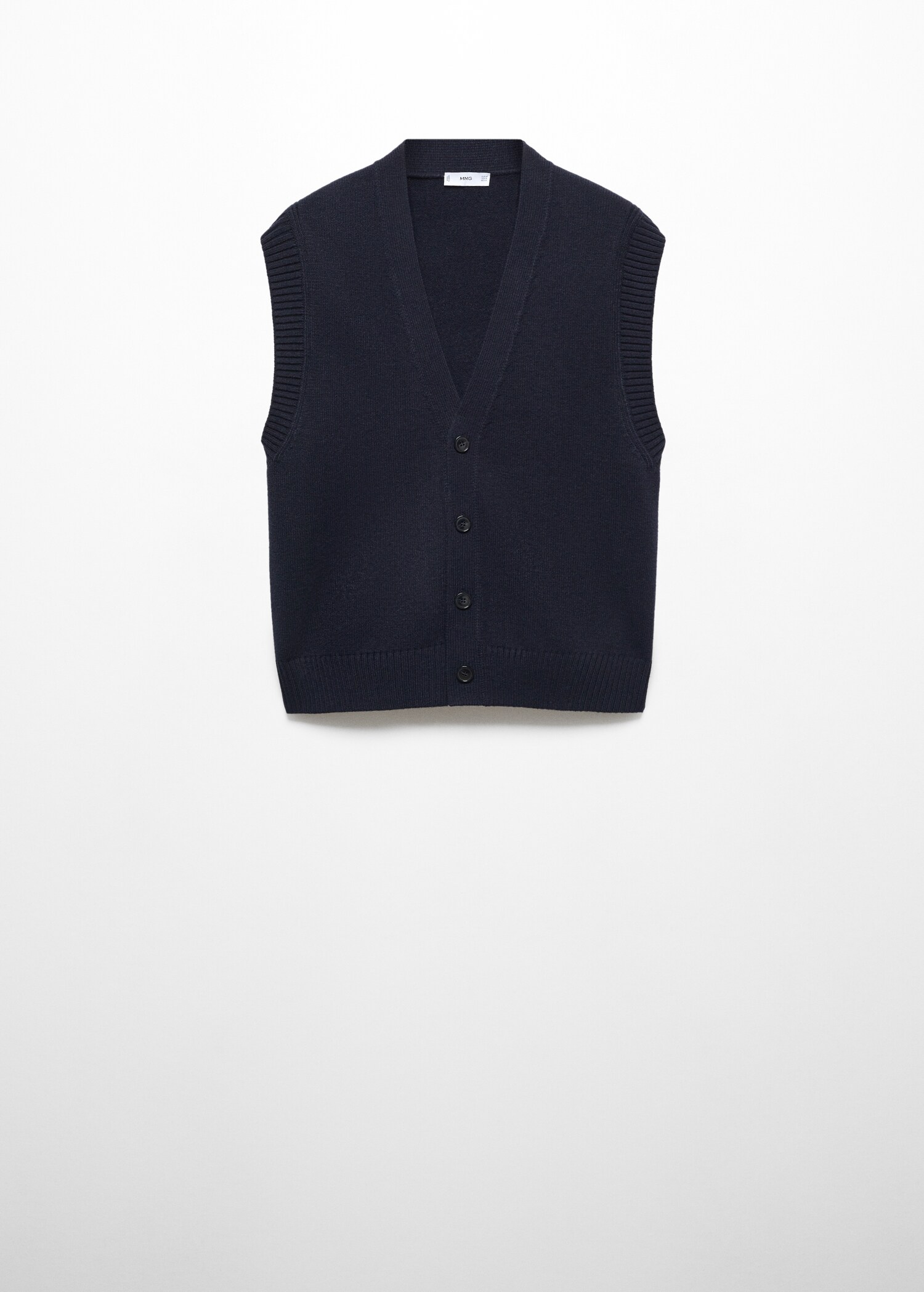 Knitted wool-blend vest - Article without model