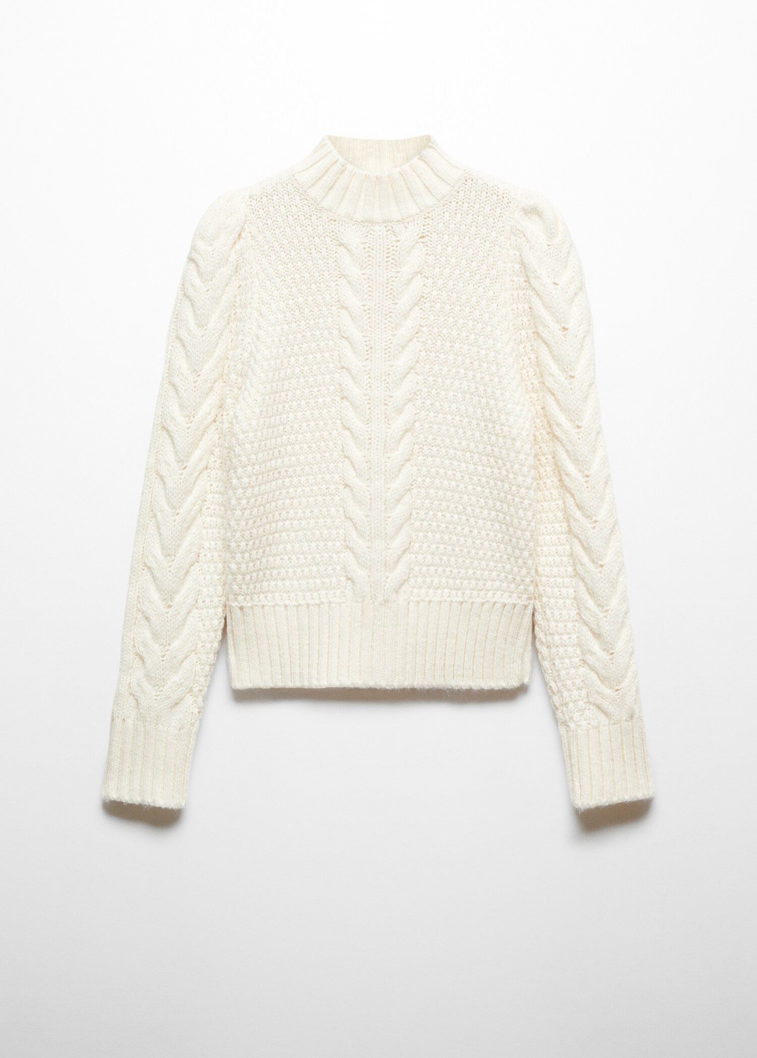 Knitted braided sweater - Article without model