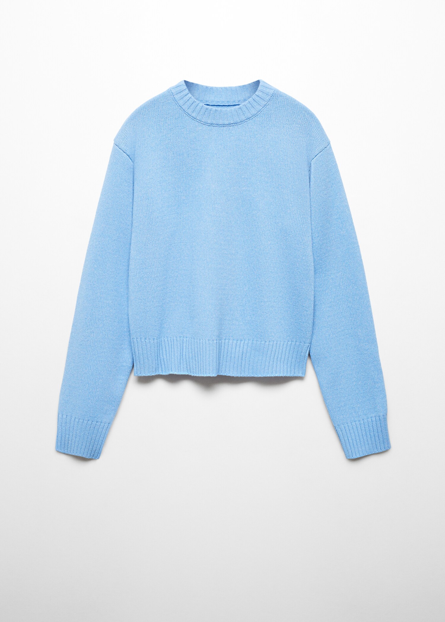 Round-neck knitted sweater  - Article without model