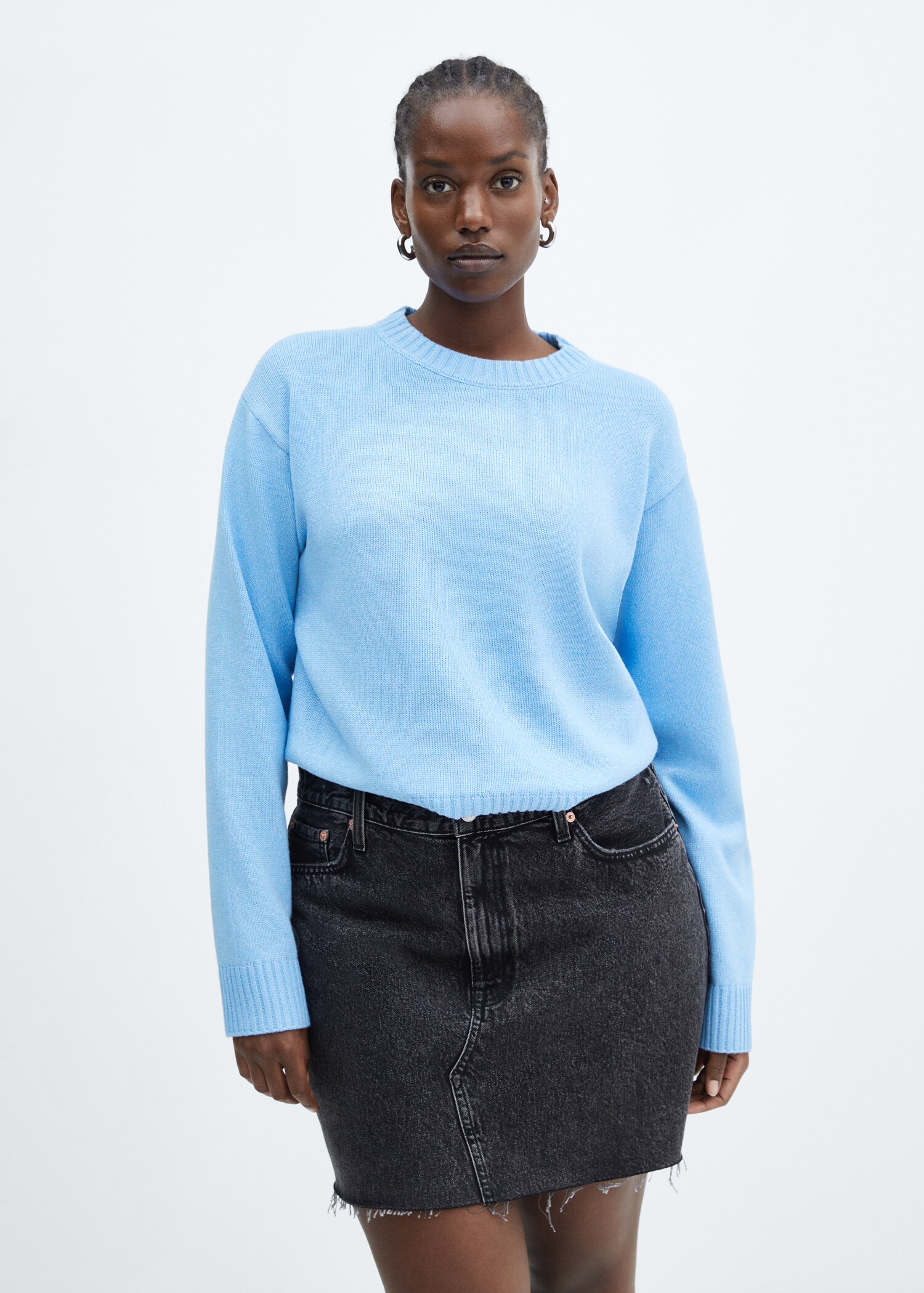 Round-neck knitted sweater  - Details of the article 5