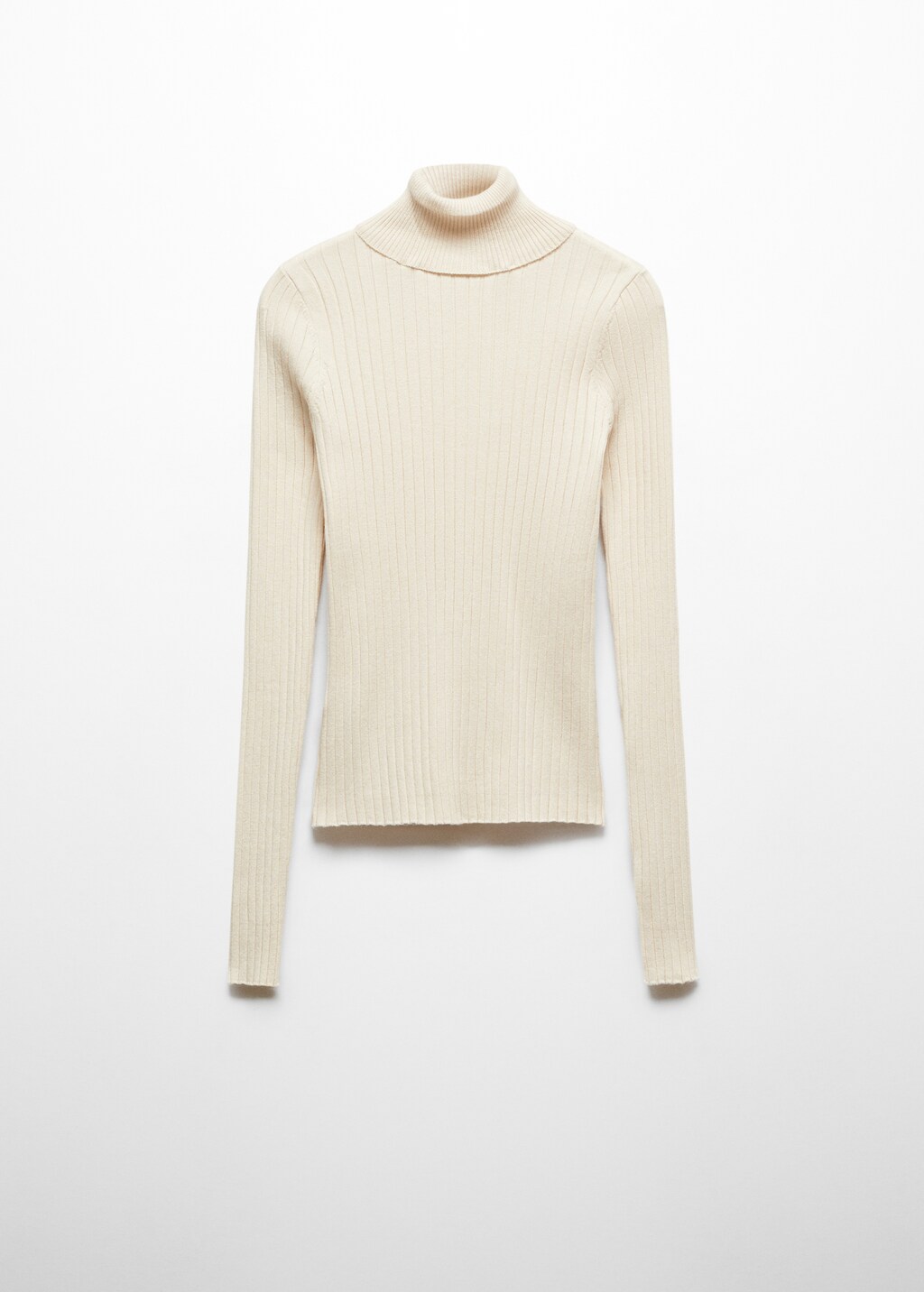 Turtleneck ribbed sweater Women MANGO China