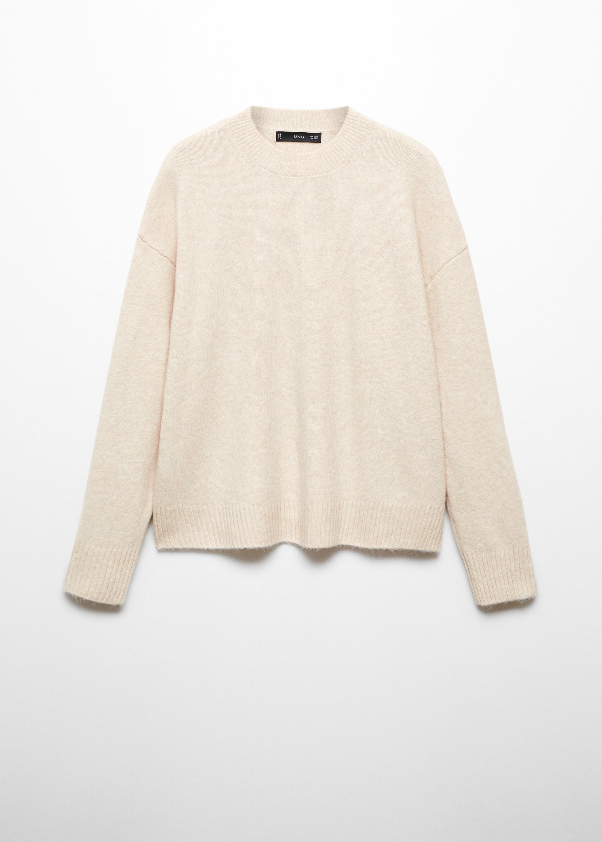 Round-neck knitted sweater  - Artikel zonder model