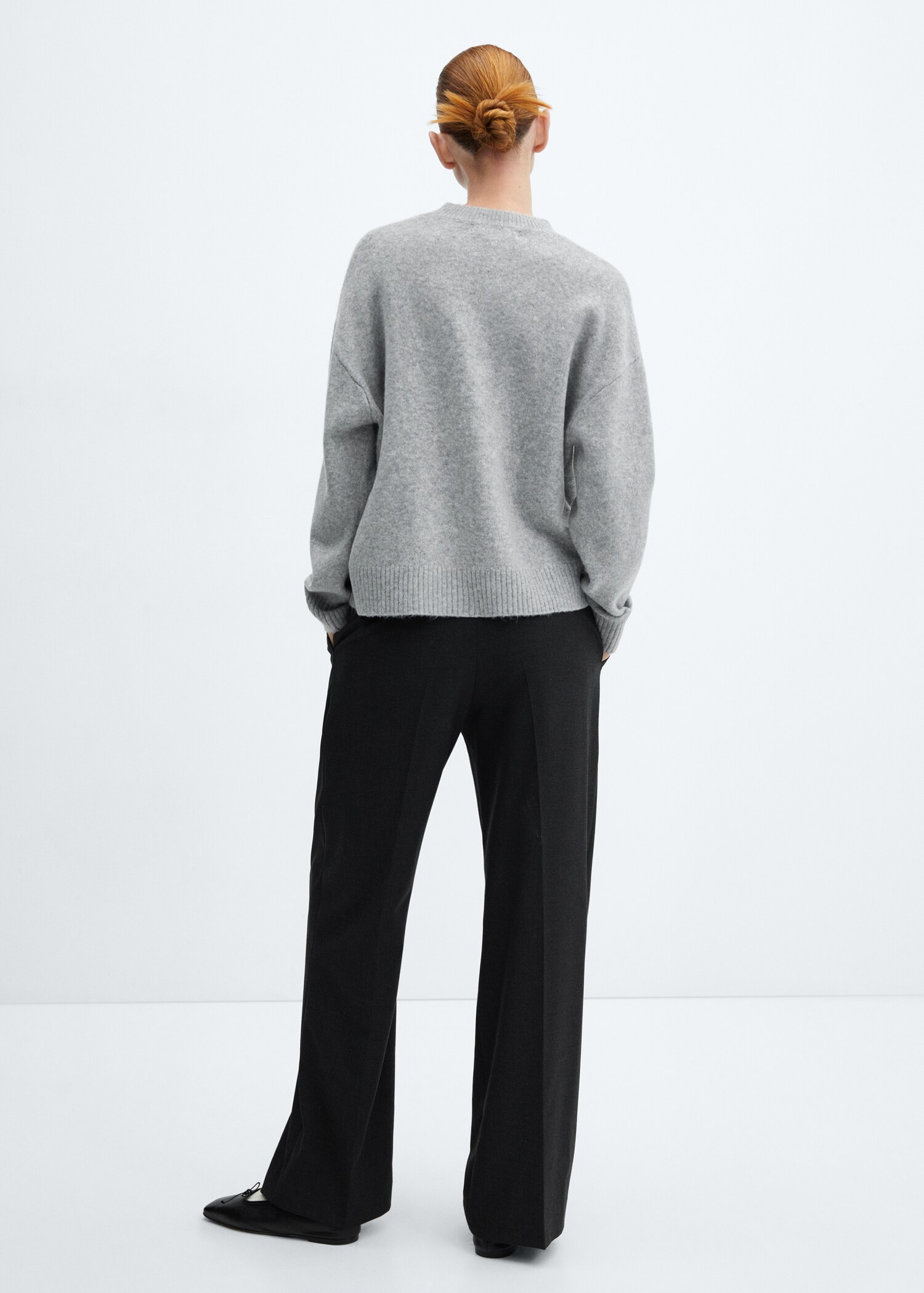 Rundhals-Strickpullover - Rückseite des Artikels