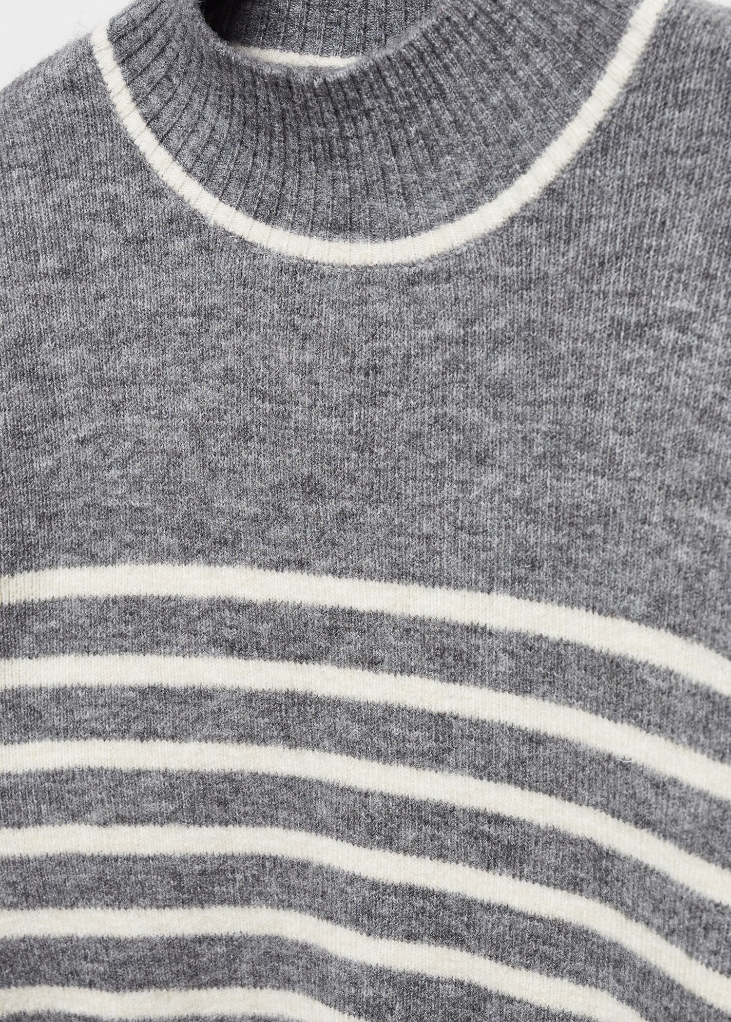 Jersey estampado rayas cuello perkins - Detalle del artículo 8