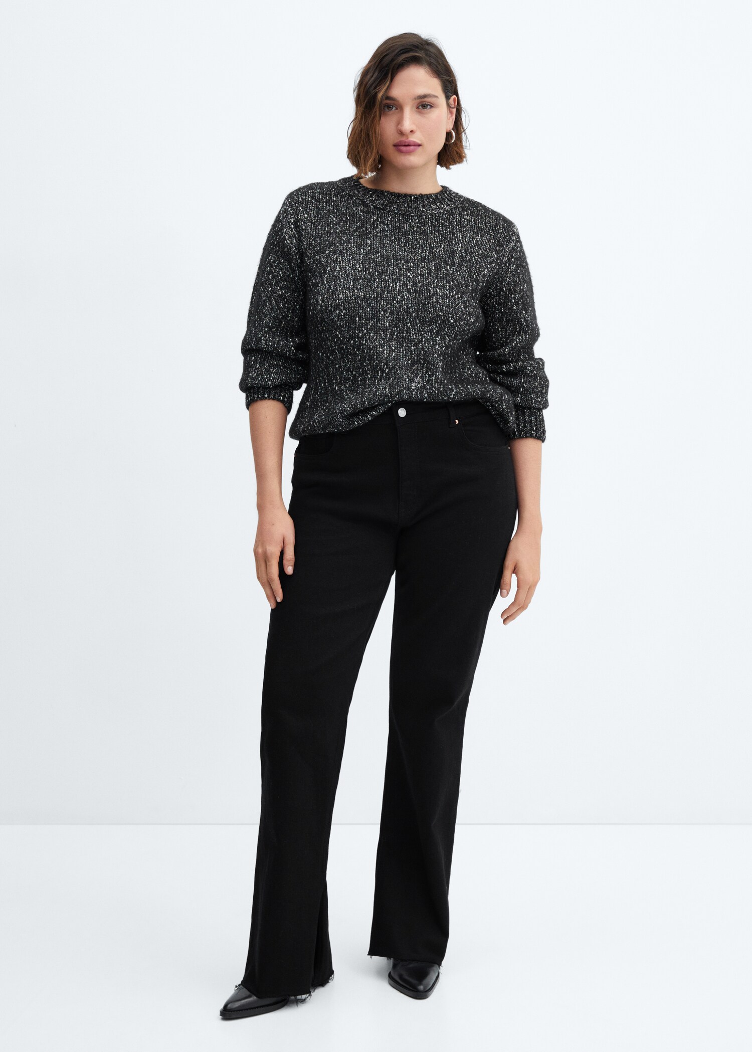 Crewneck lurex sweater - Details of the article 3