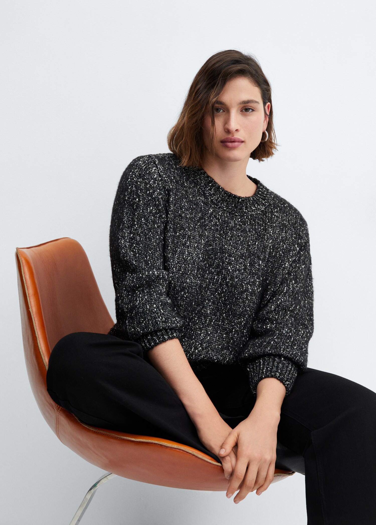 Crewneck lurex sweater - Details of the article 4