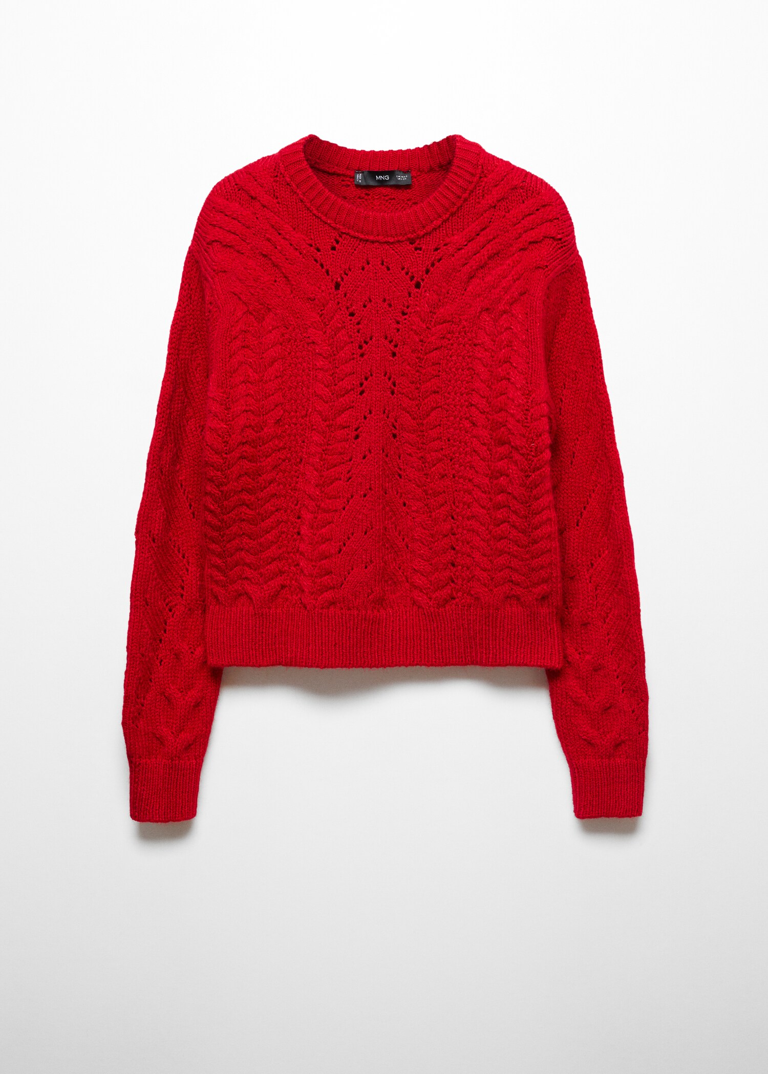 Knitted jumper with openwork details - Article without model