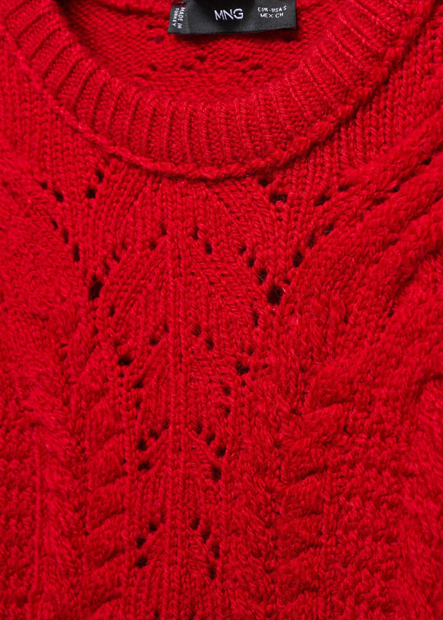 Knitted jumper with openwork details - Details of the article 8