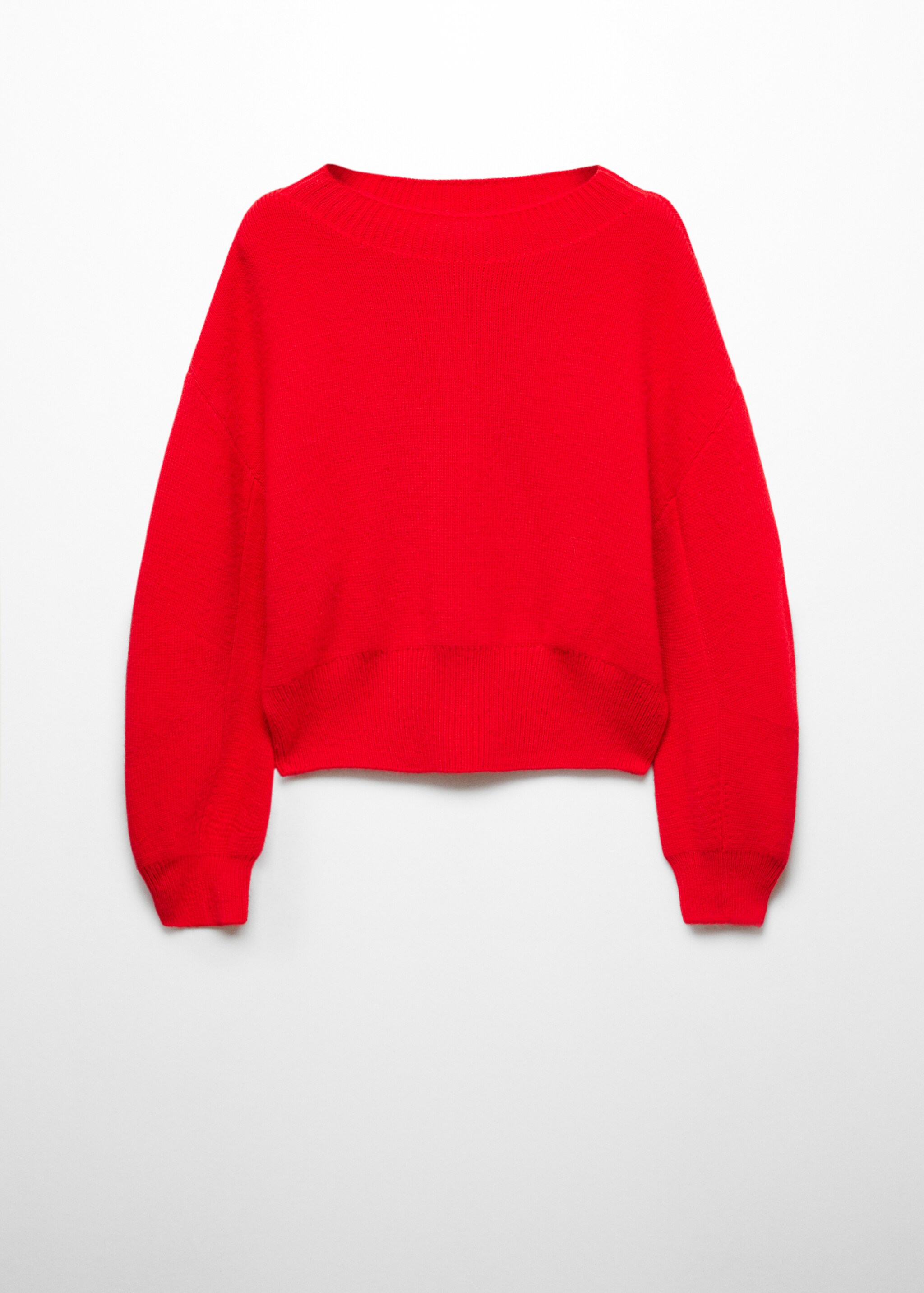 Puff-sleeve knitted sweater - Προϊόν χωρίς μοντέλο