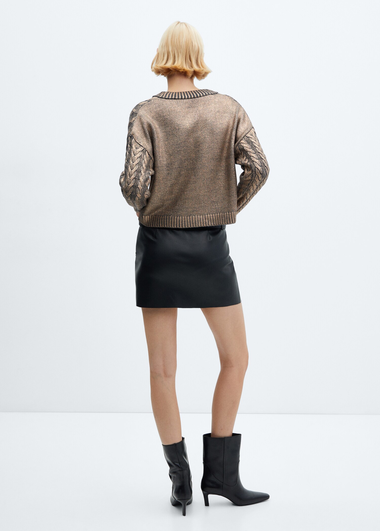 Pullover mit V-Ausschnitt Foil - Rückseite des Artikels