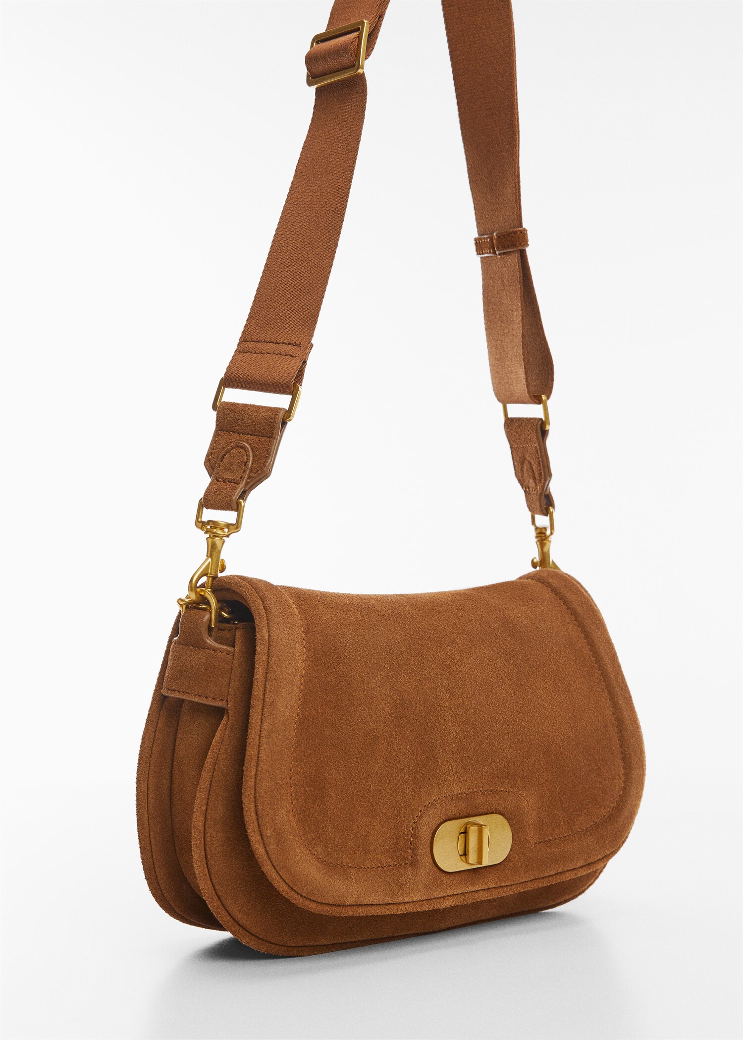 Flap leather bag - Plan mediu