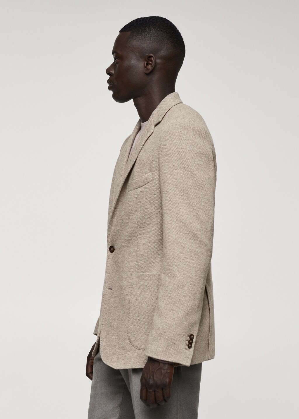 Blazer maille laine vierge Homme MANGO Nouvelle Caledonie