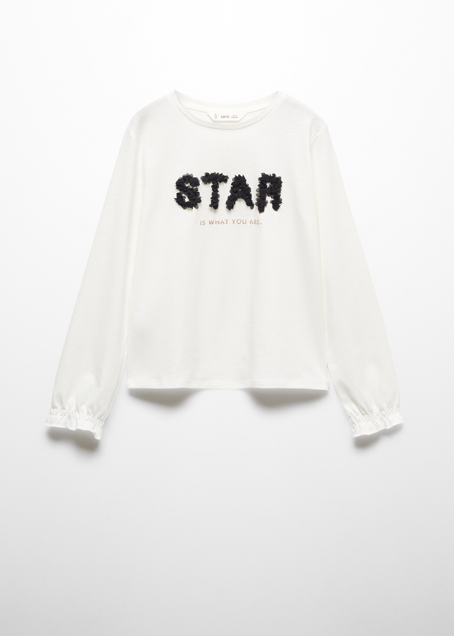 Long-sleeved t-shirt with message - Article without model