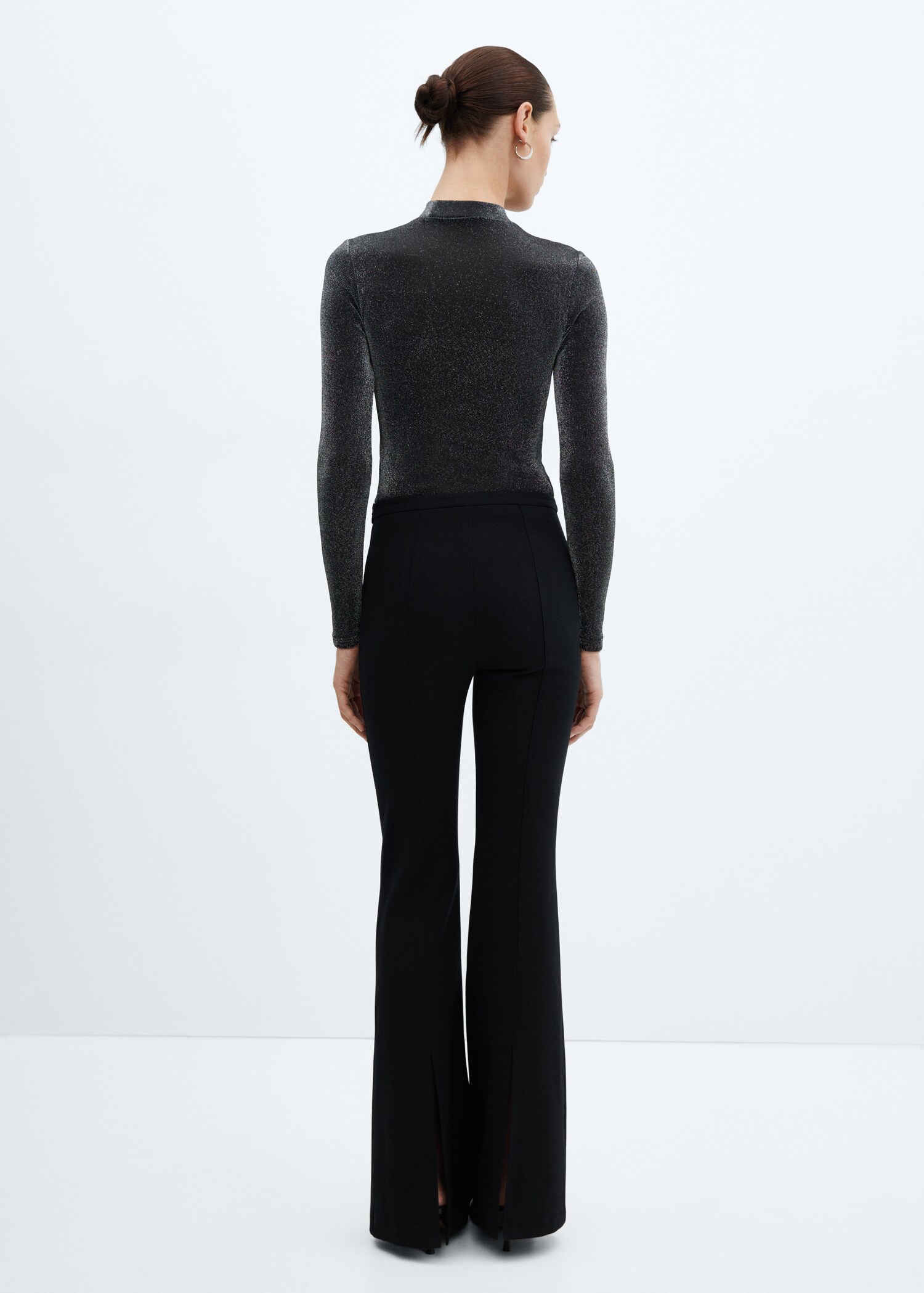 Perkins-neck lurex t-shirt  - Reverse of the article