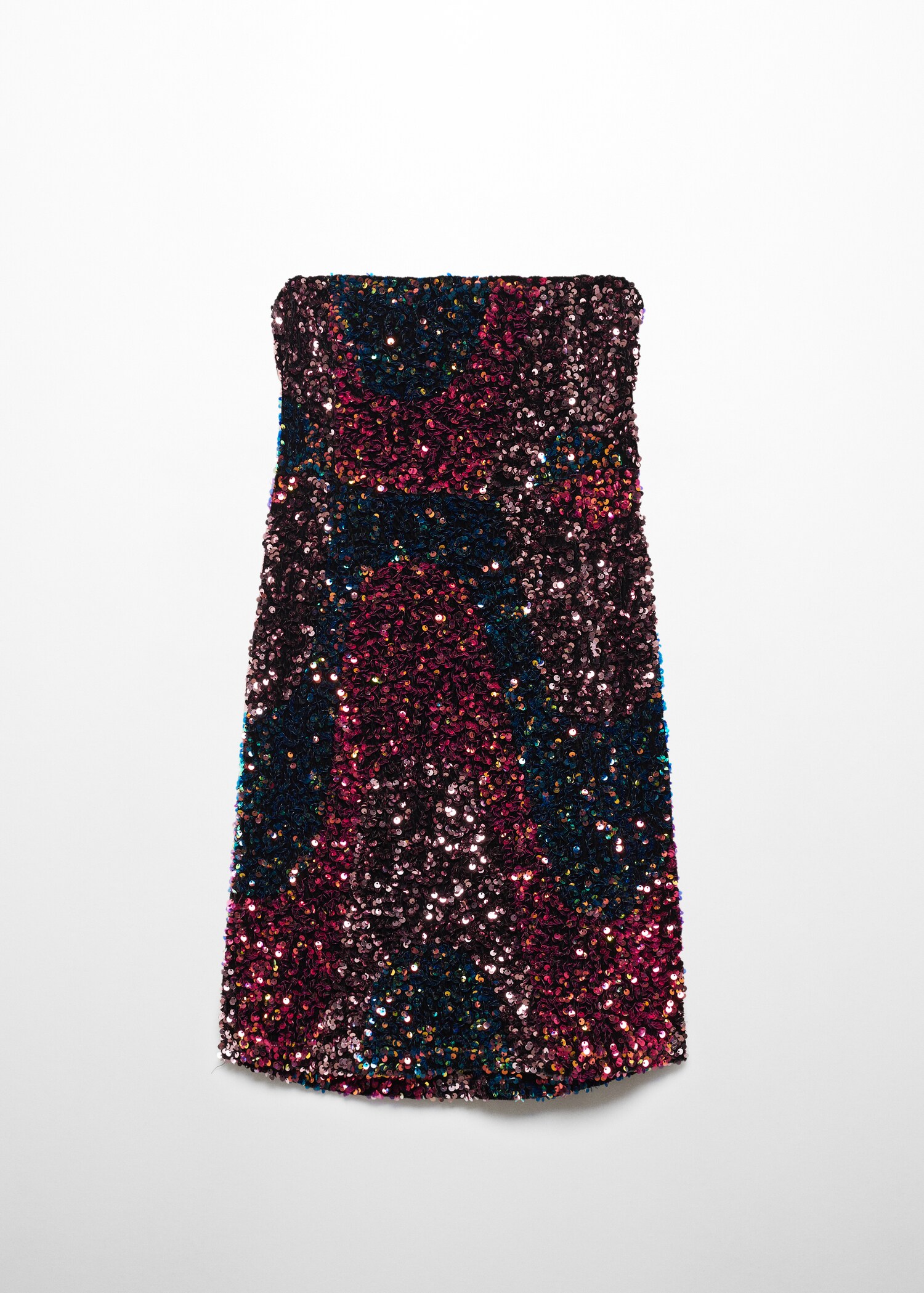 Strapless sequin dress - Article without model