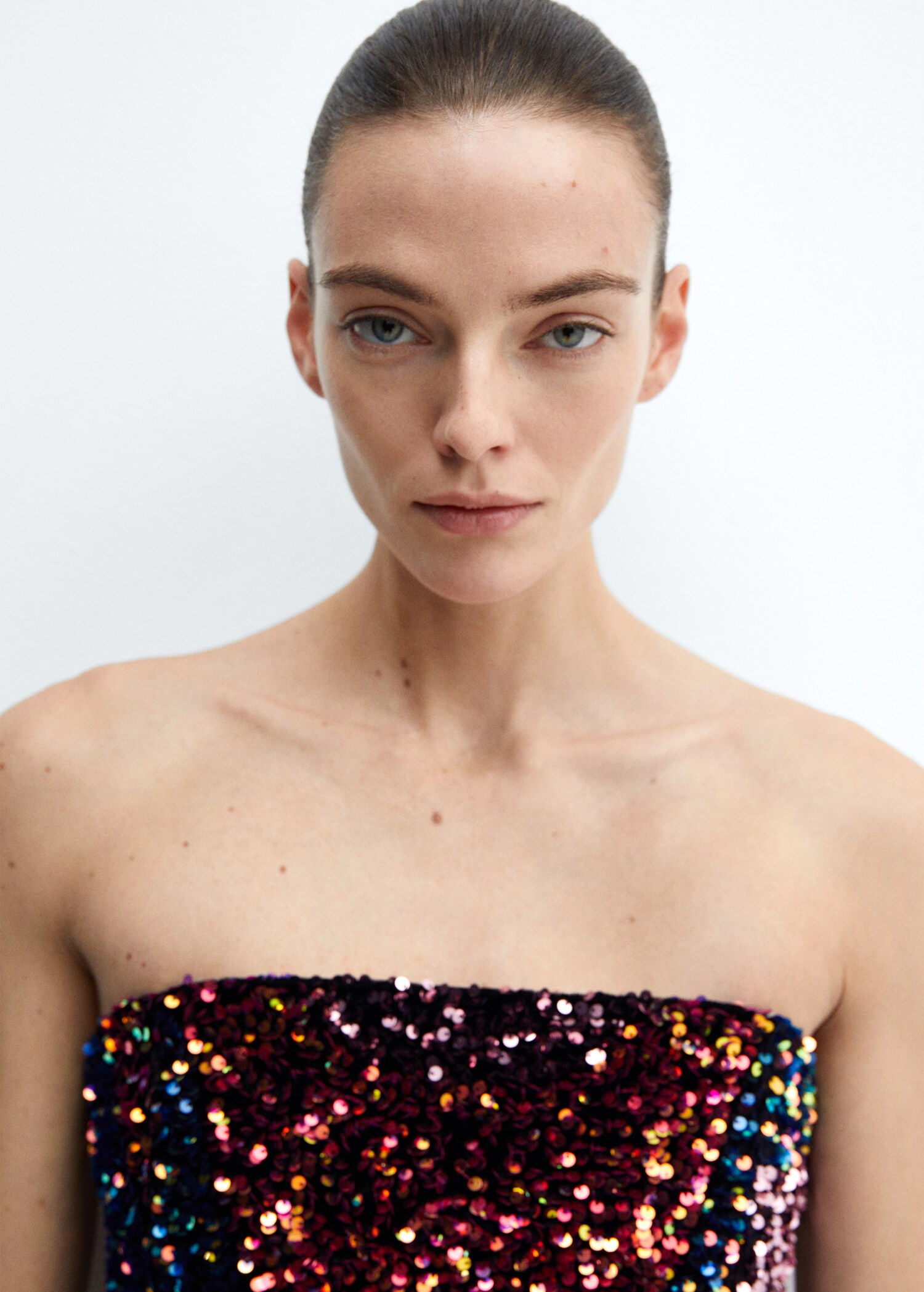Strapless sequin dress - Details of the article 1