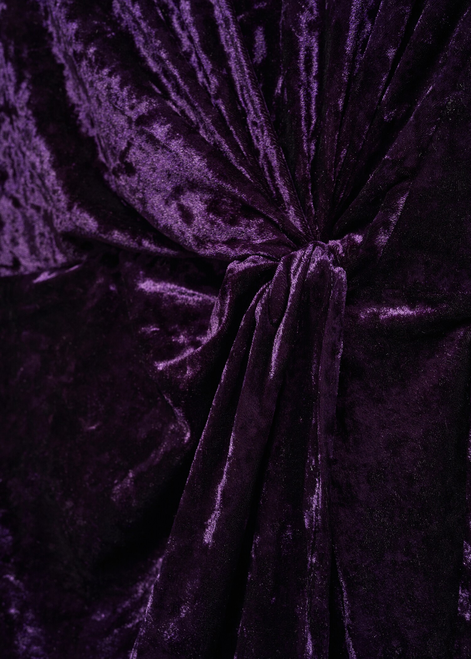 Velvet crossed dress - Details of the article 8