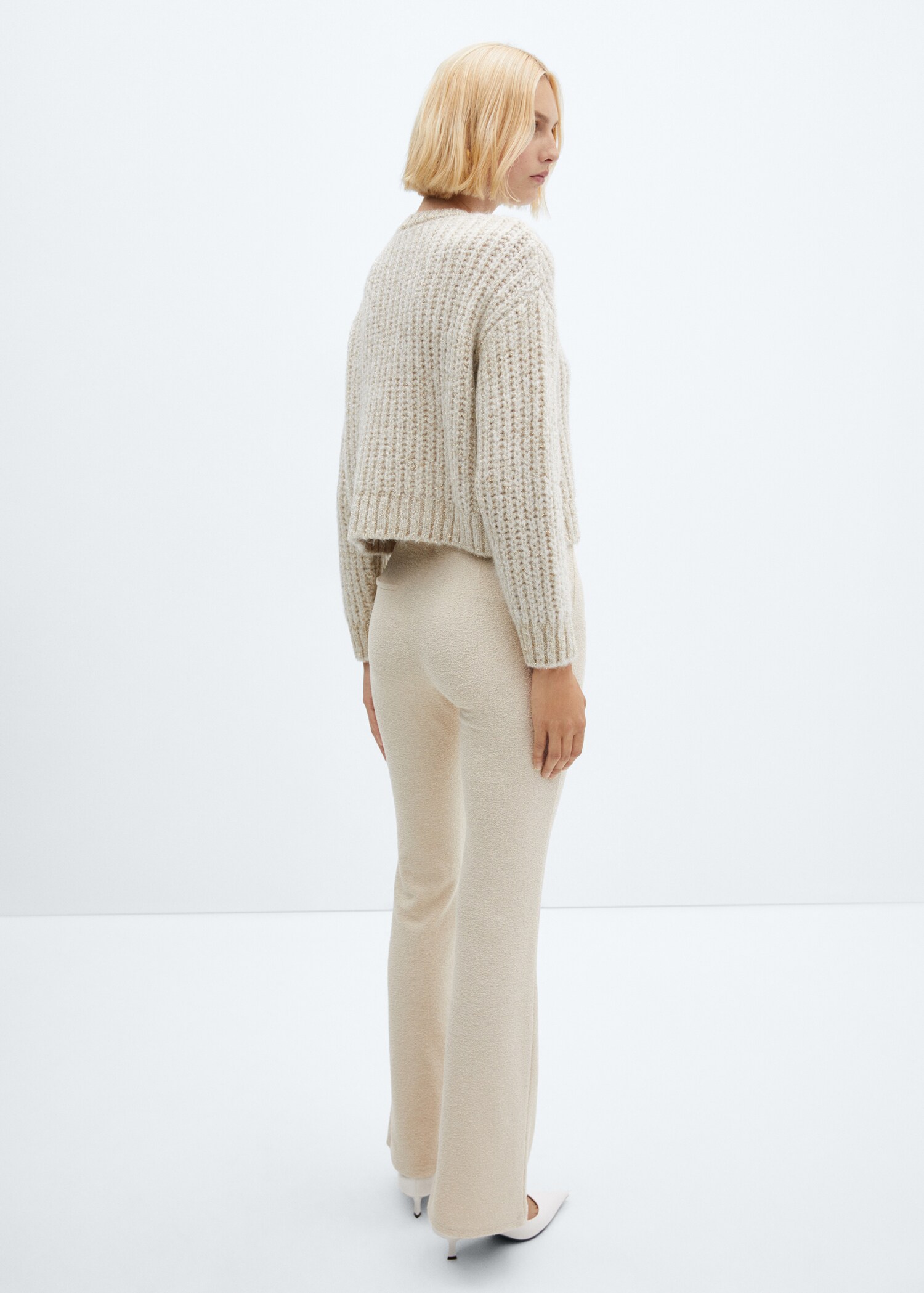 Pull-over Lurex grosse maille - Verso de l’article