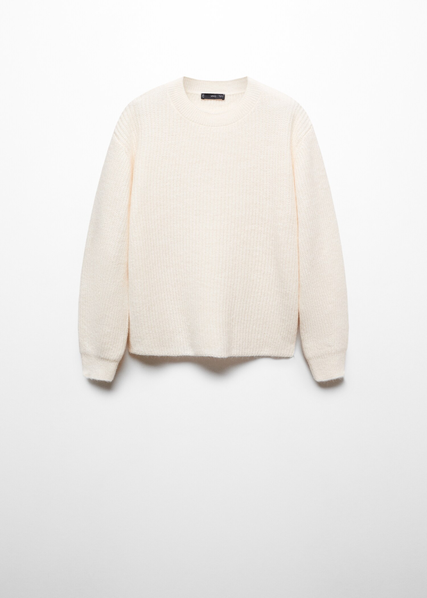 Round-neck knitted sweater  - Article without model