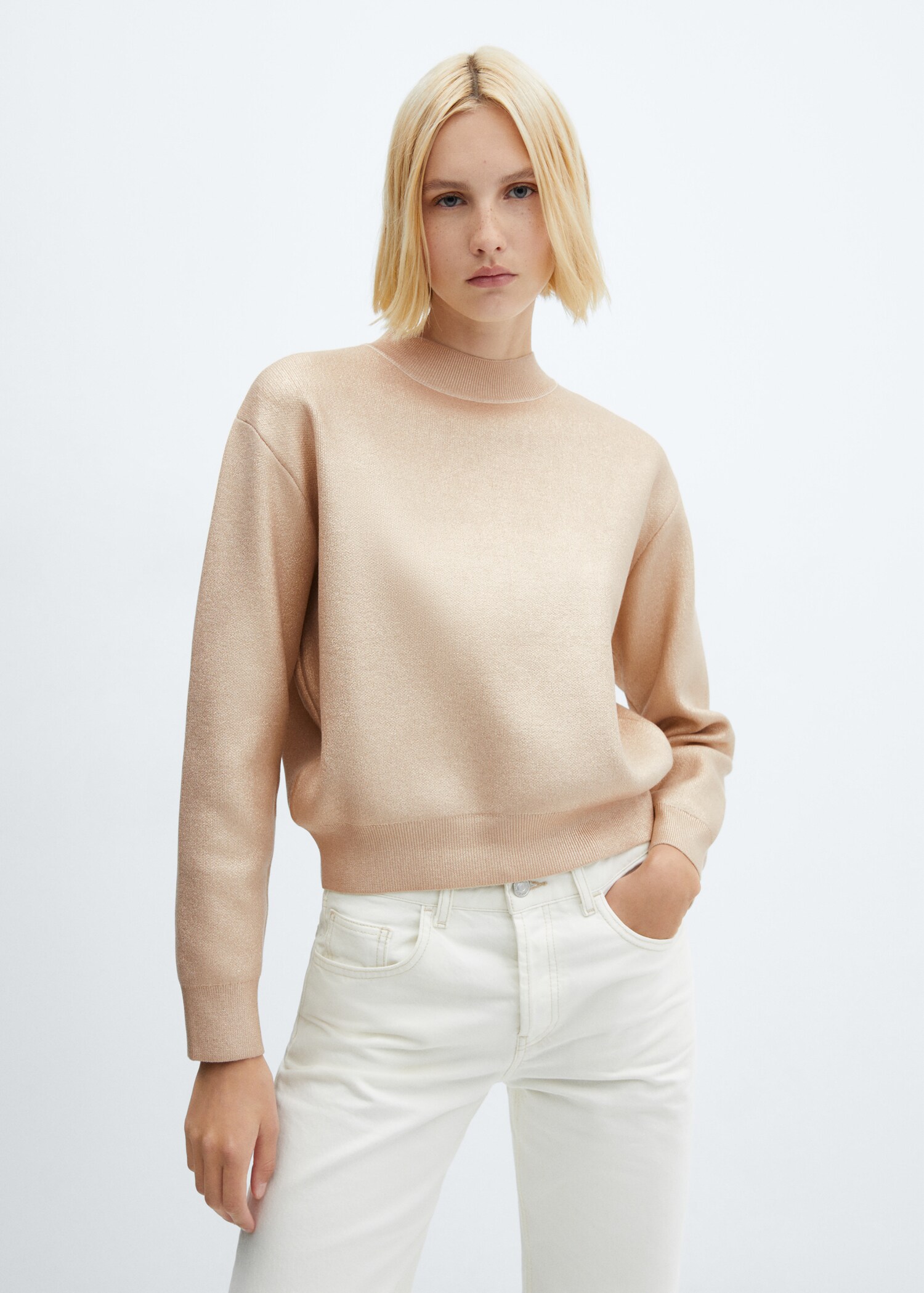 Foil round-neck sweater - Medium plane